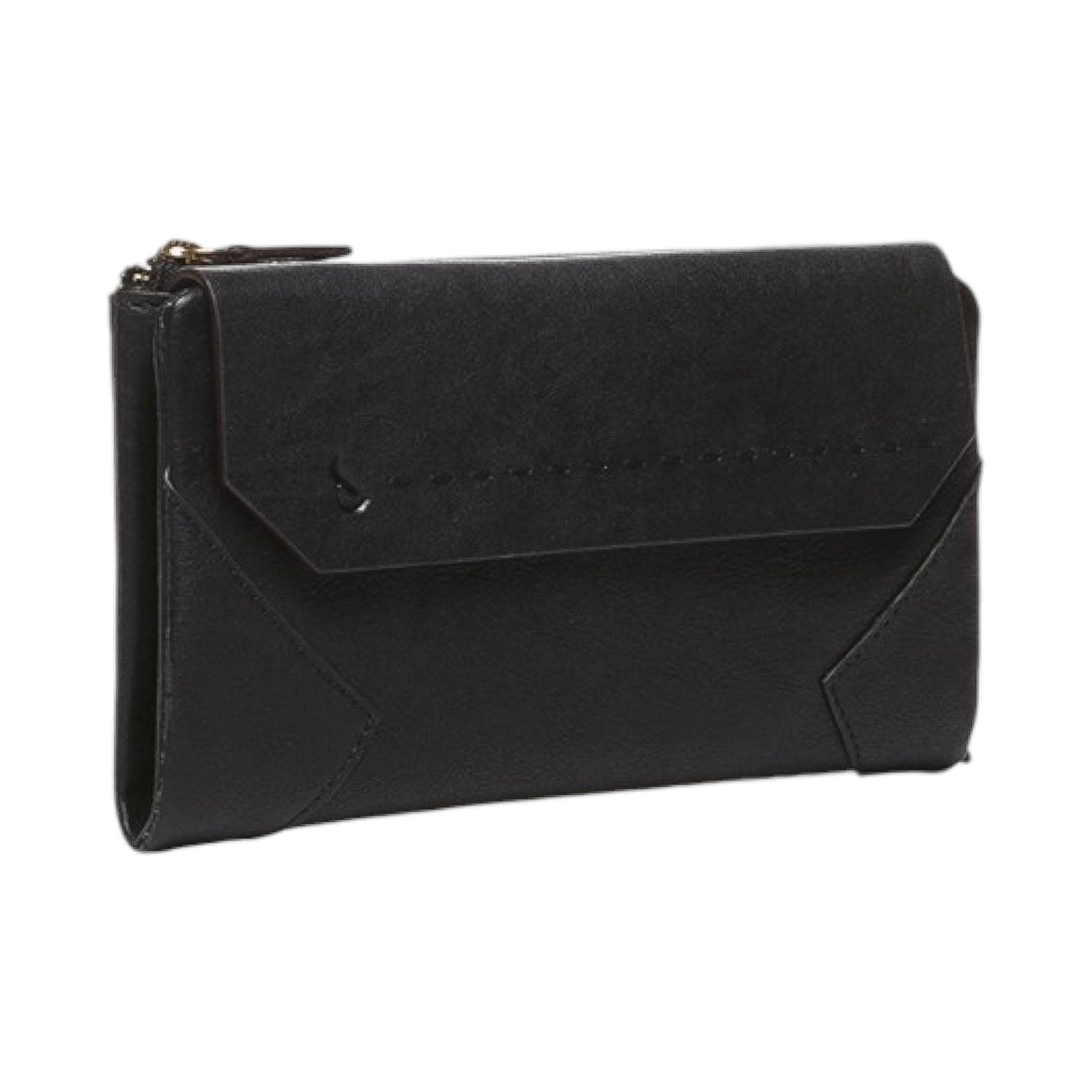 Billetero largo en piel Abbacino Johnson Negro - KimondoShop