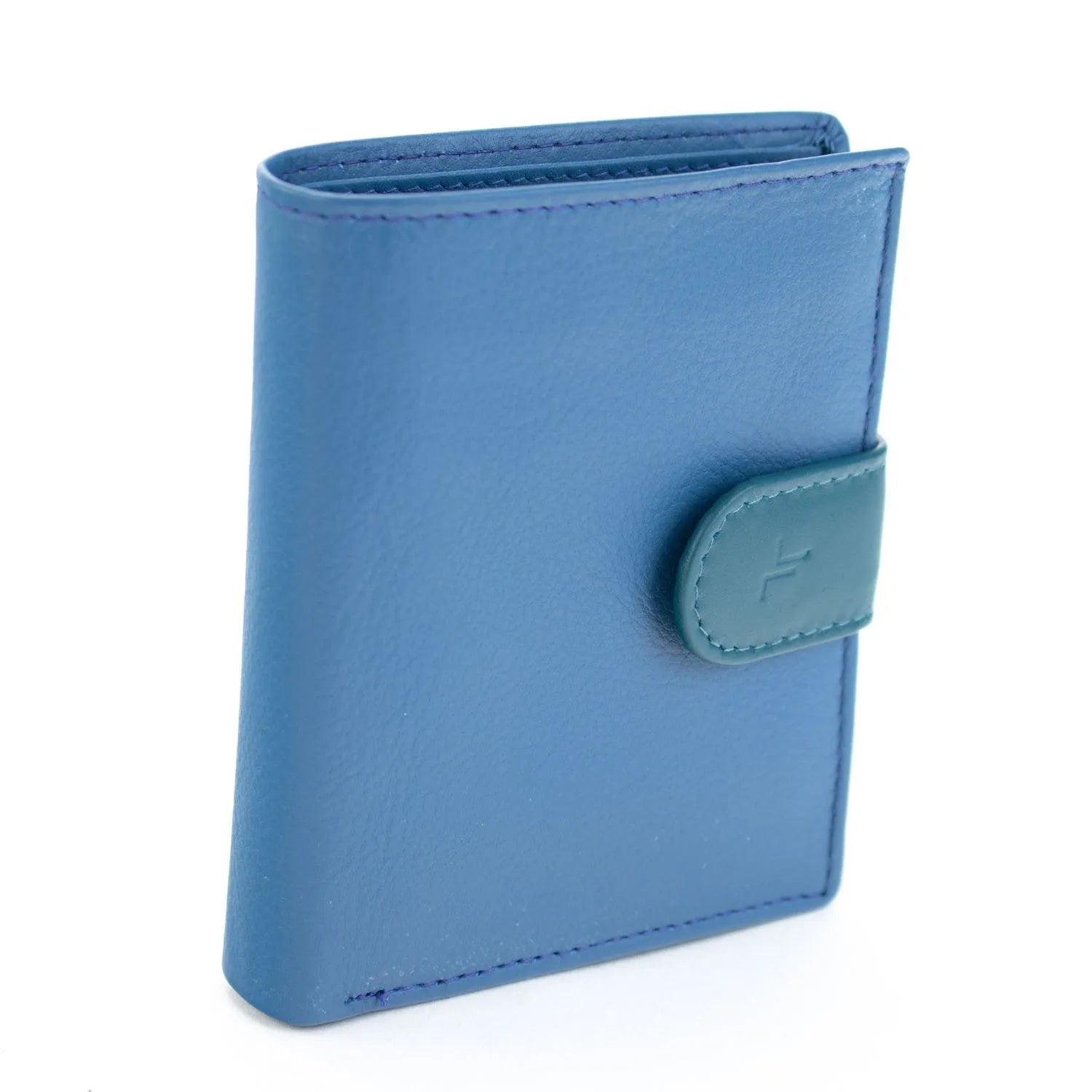 Billetero Piel Basics JL Piel mujer Azul - KimondoShop