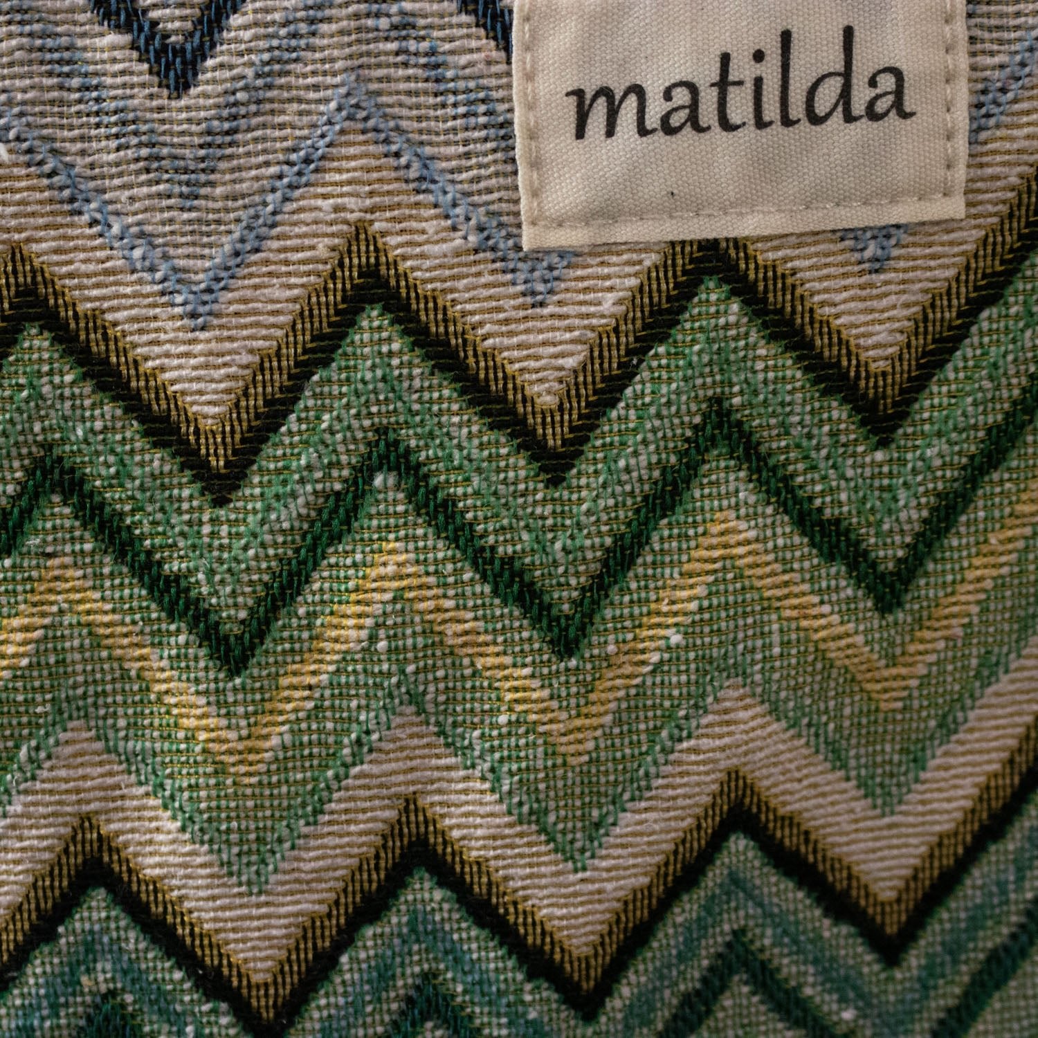 Bolsa tote pequeña La Matilda Print Zigzag pequeño - KimondoShop