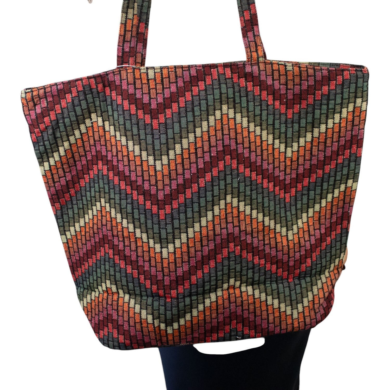 Bolsa totebag La Matilda Zigzag grande - KimondoShop