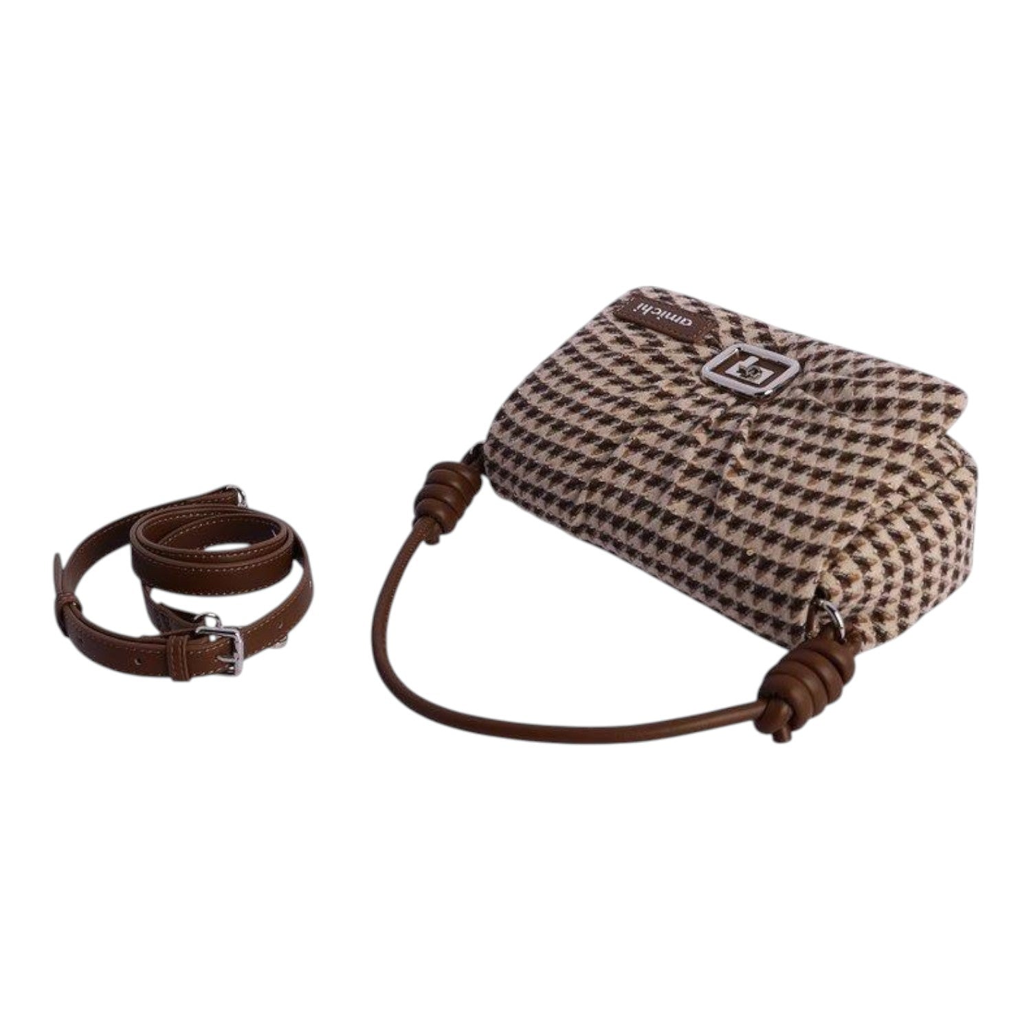 Bolso baguette Amichi Beat Marrón - KimondoShop