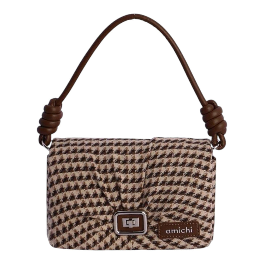 Bolso baguette Amichi Beat Marrón - KimondoShop
