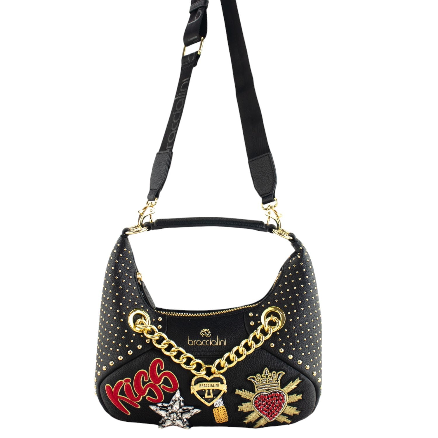 Bolso bandolera mediano Braccialini Rock - KimondoShop