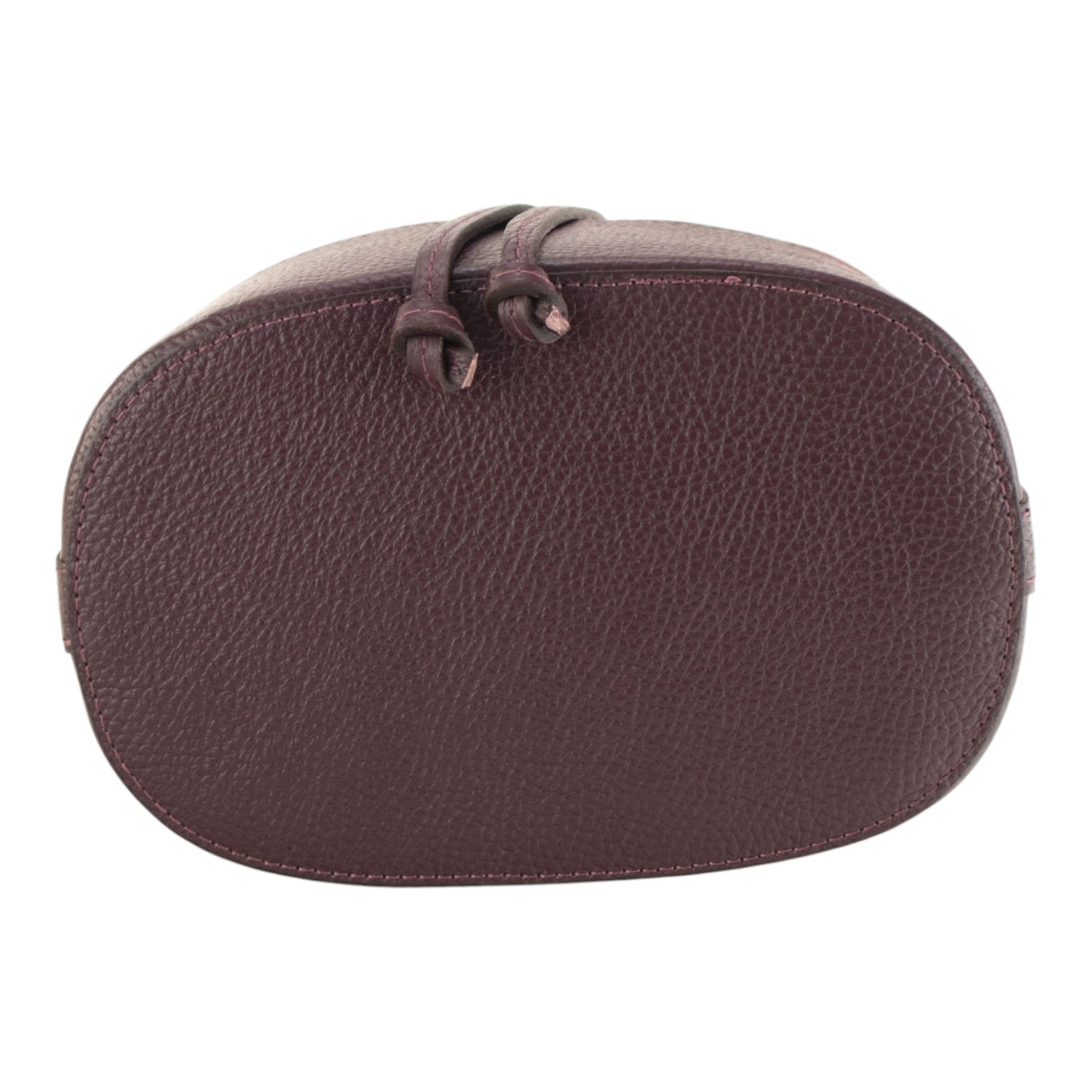 Bolso bombonera en Piel Pregato Ayra Ante Burdeos - KimondoShop