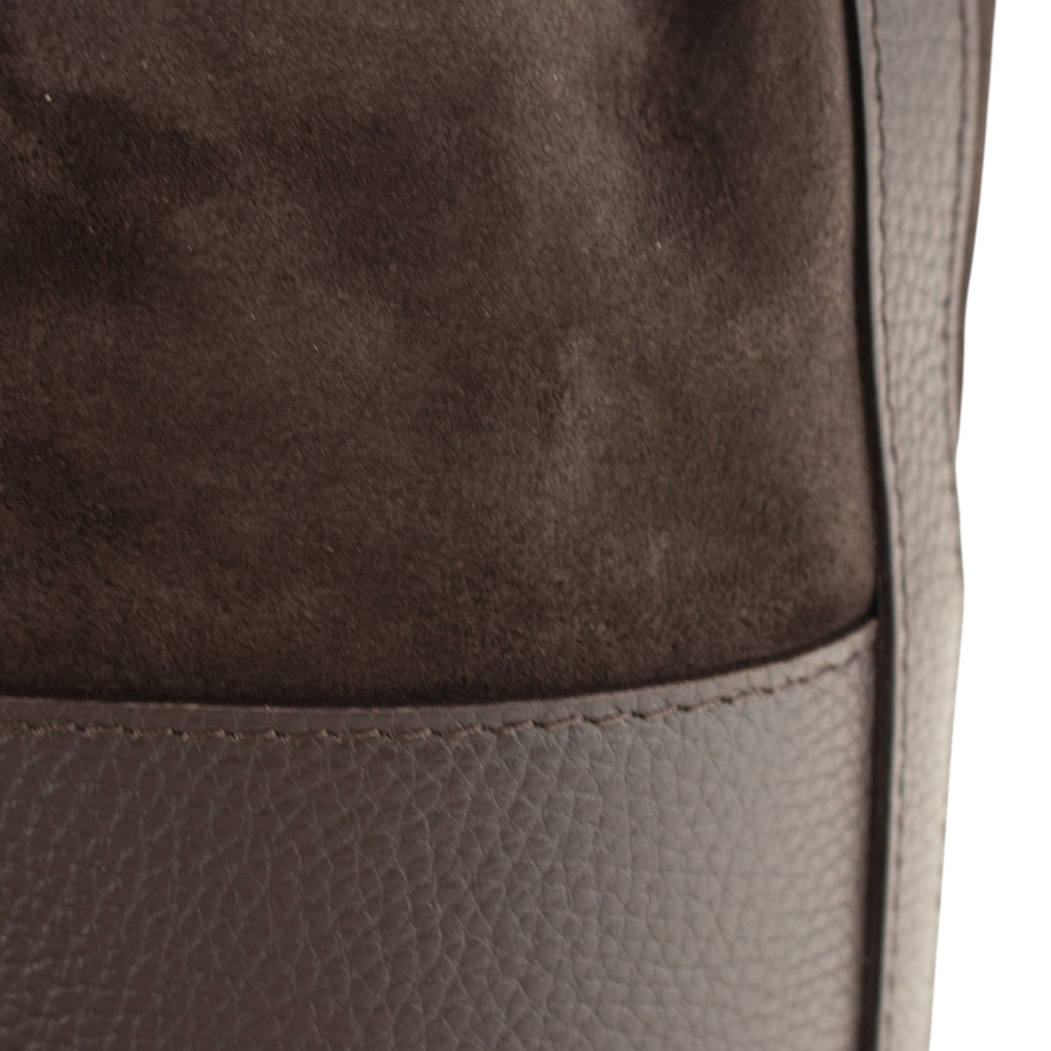 Bolso bombonera en Piel Pregato Ayra Ante Chocolate - KimondoShop