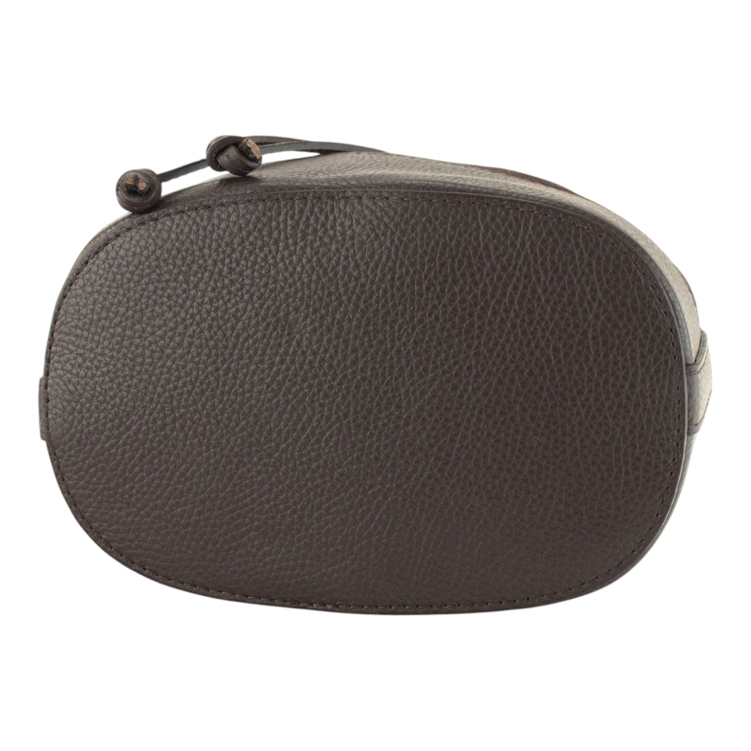 Bolso bombonera en Piel Pregato Ayra Ante Chocolate - KimondoShop