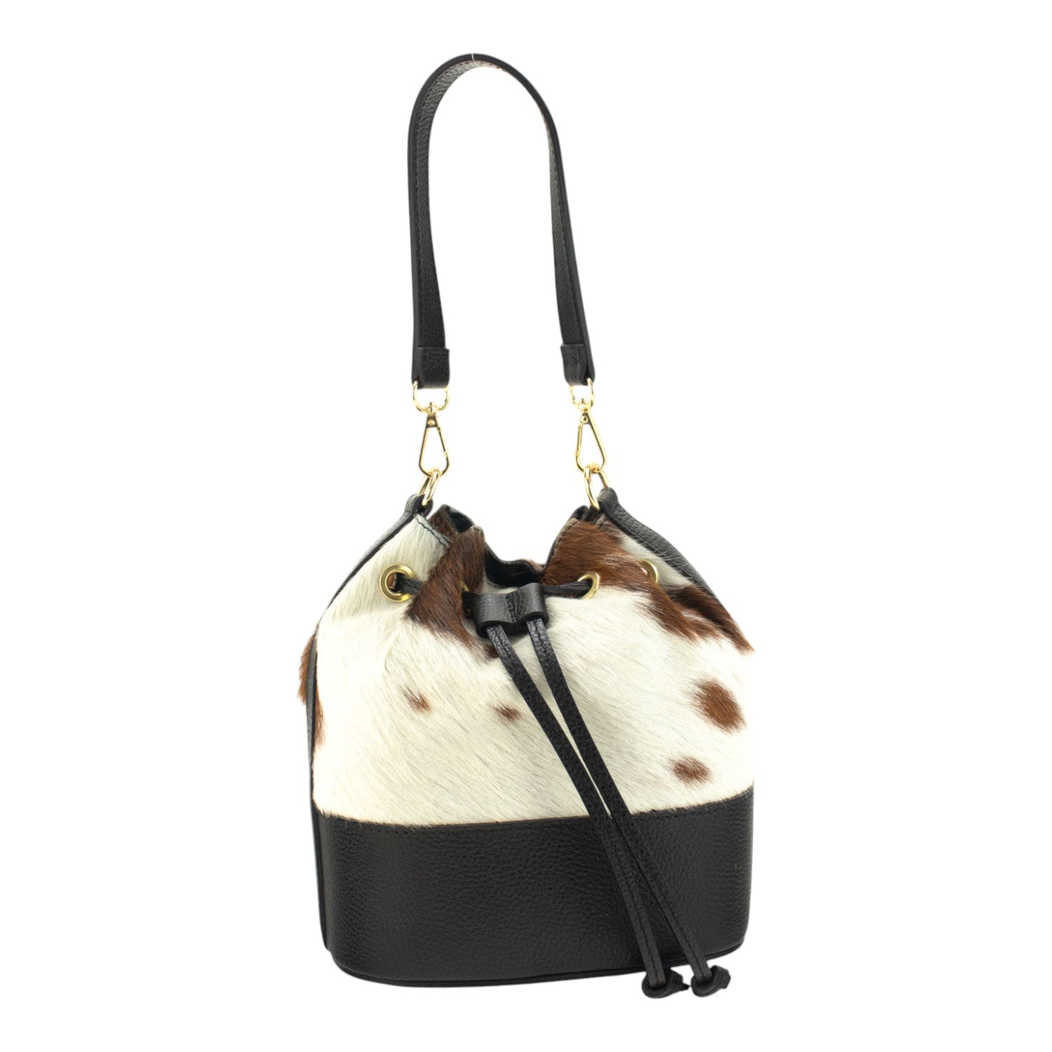 Bolso bombonera en Piel Pregato Ayra Cow brown - KimondoShop