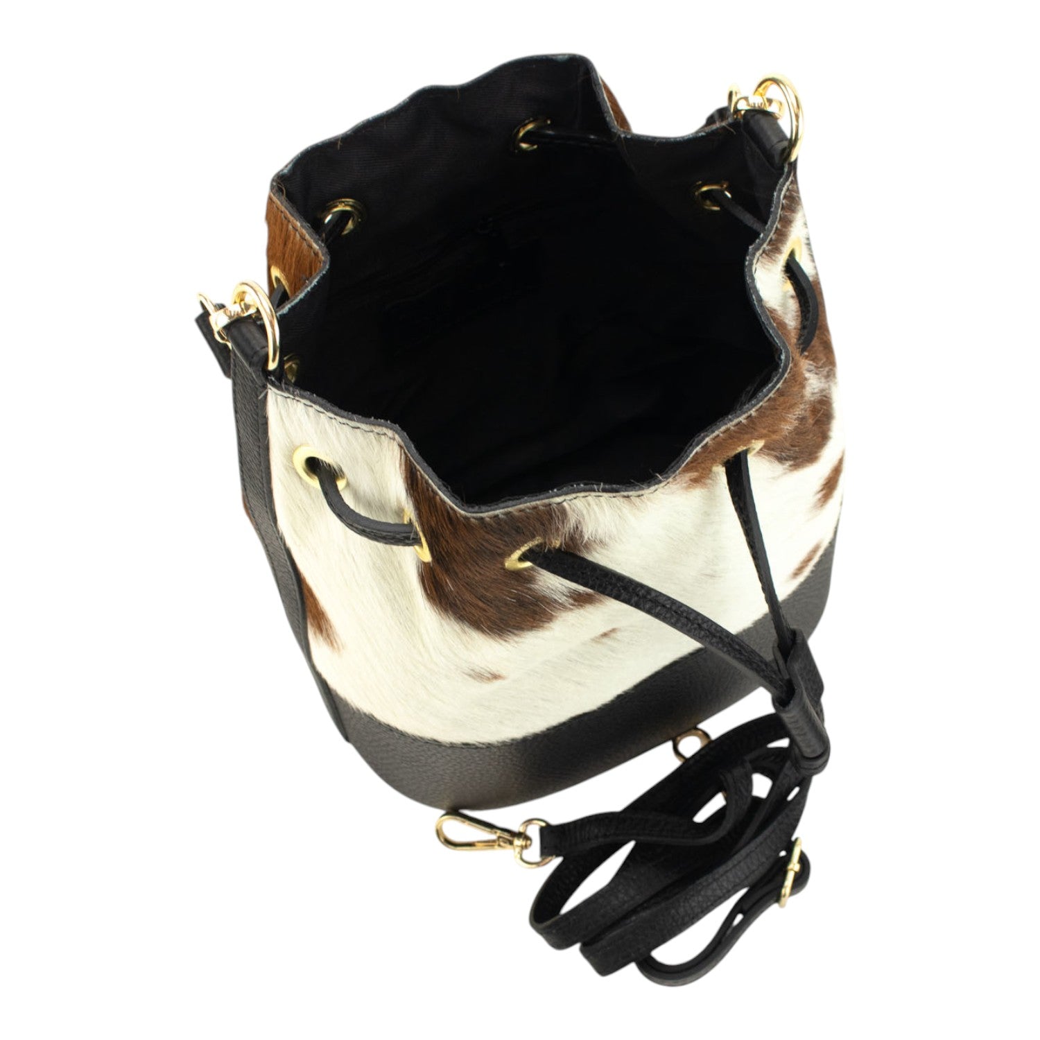Bolso bombonera en Piel Pregato Ayra Cow brown - KimondoShop