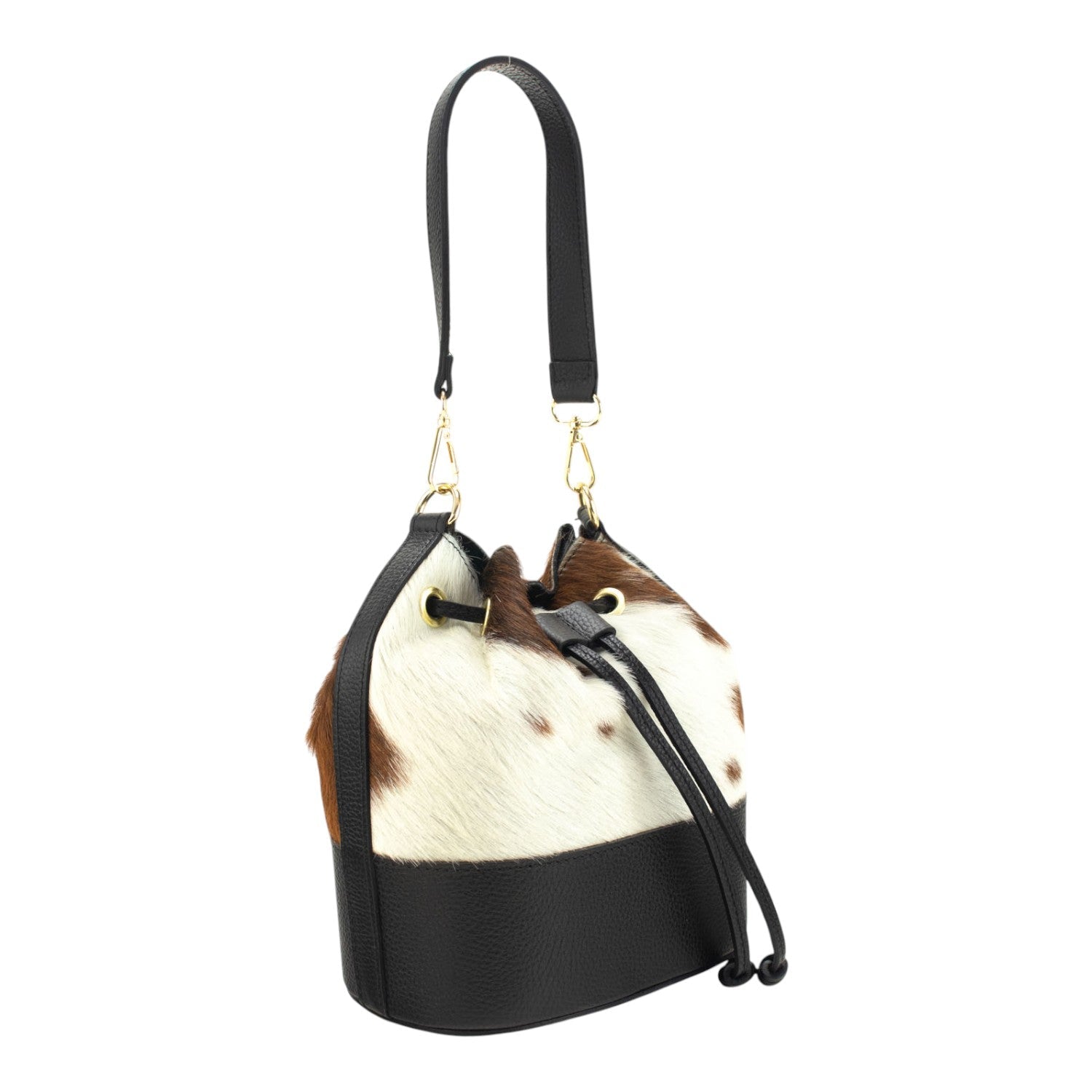 Bolso bombonera en Piel Pregato Ayra Cow brown - KimondoShop