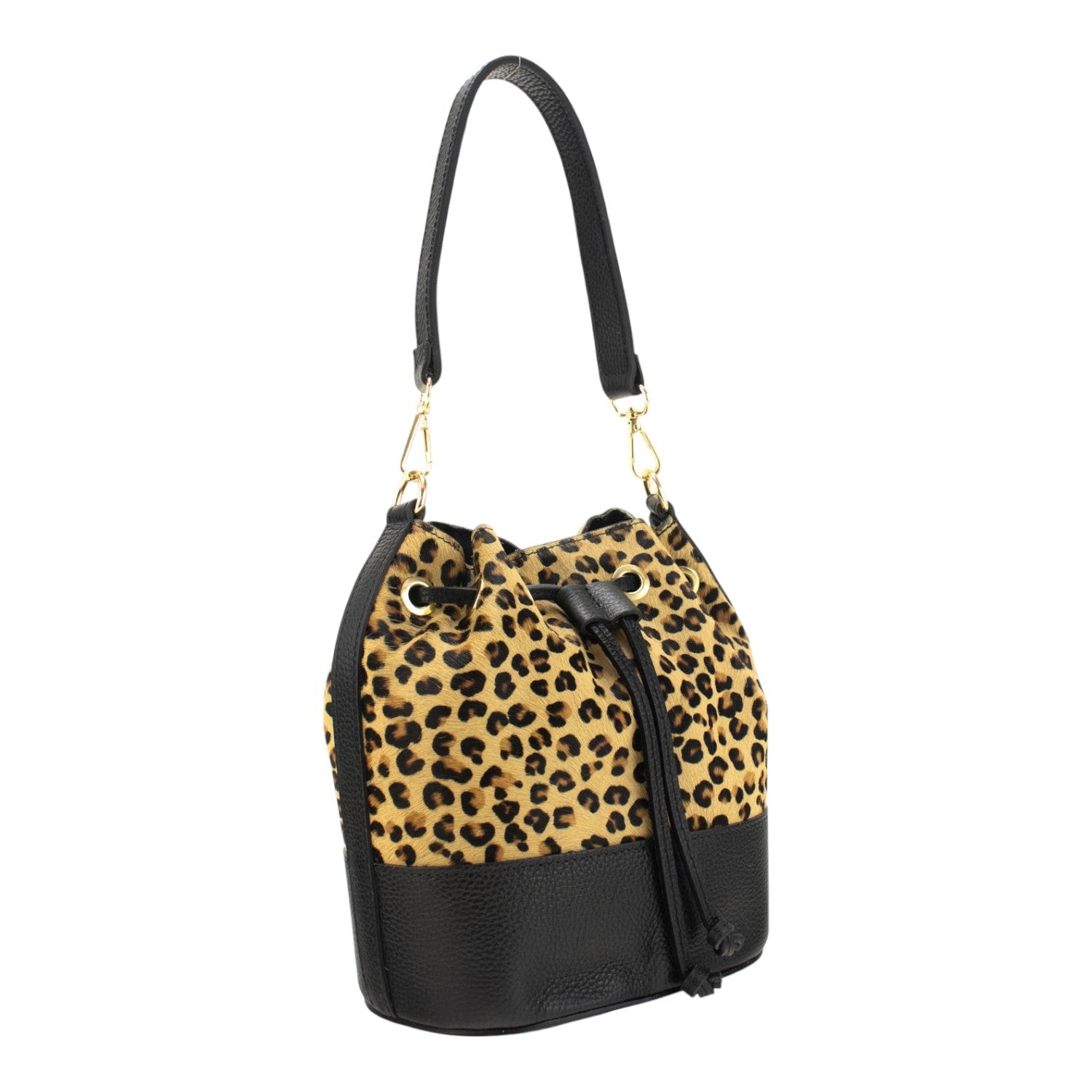 Bolso bombonera en Piel Pregato Ayra Guepardo - KimondoShop
