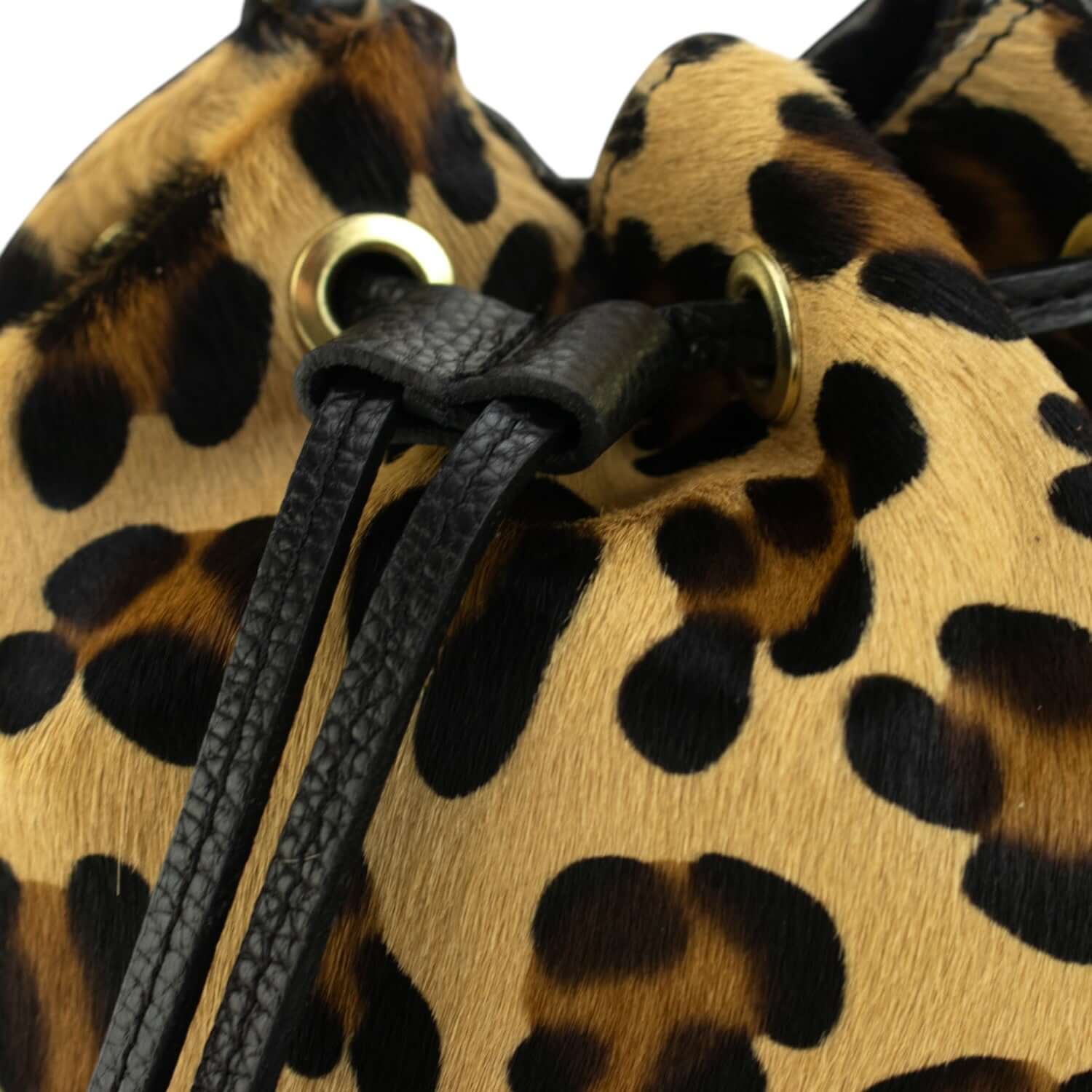 Bolso bombonera en Piel Pregato Ayra Leopardo - KimondoShop