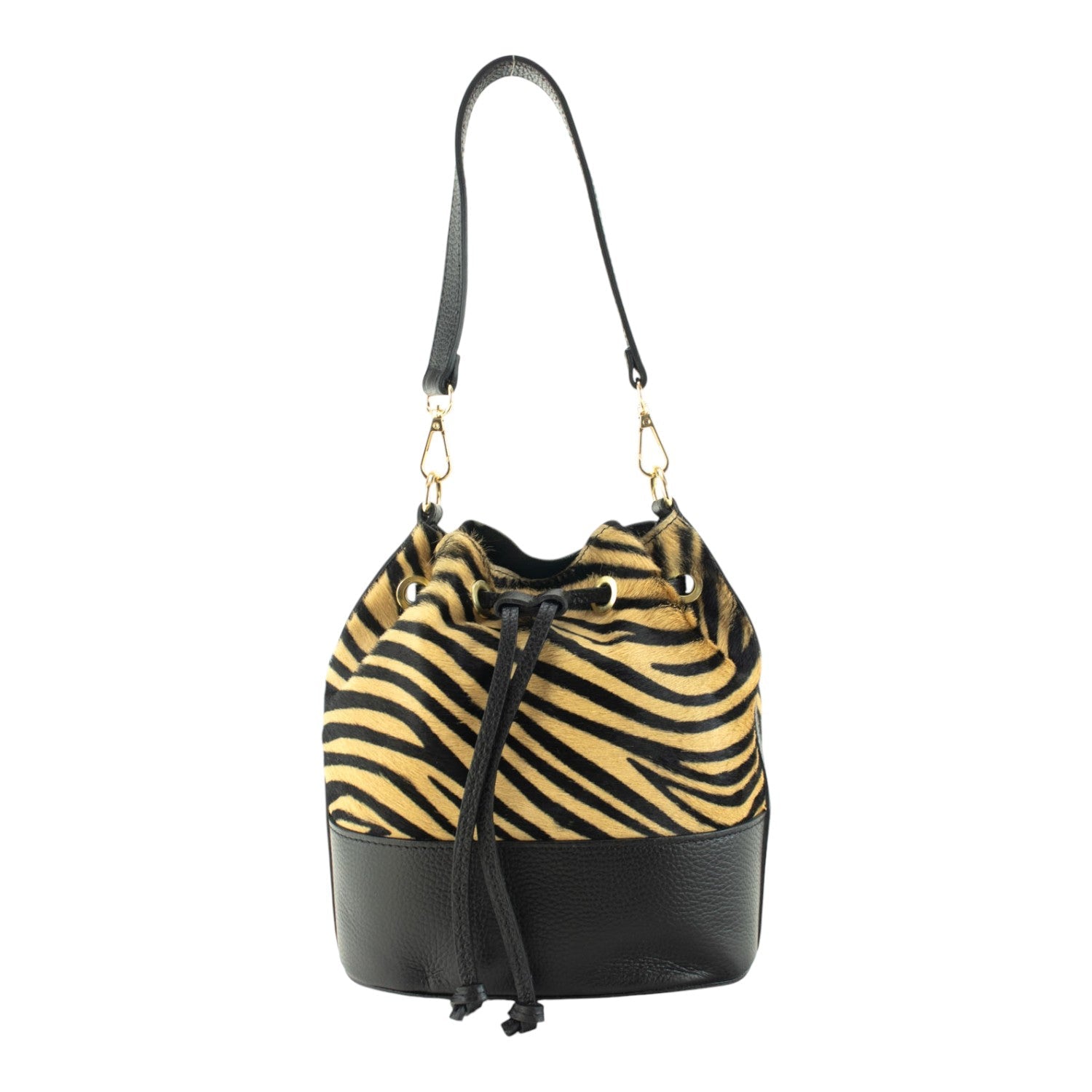 Bolso bombonera en Piel Pregato Ayra Tigre - KimondoShop