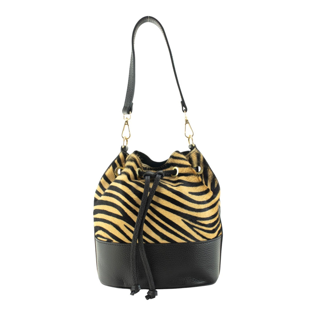 Bolso bombonera en Piel Pregato Ayra Tigre - KimondoShop