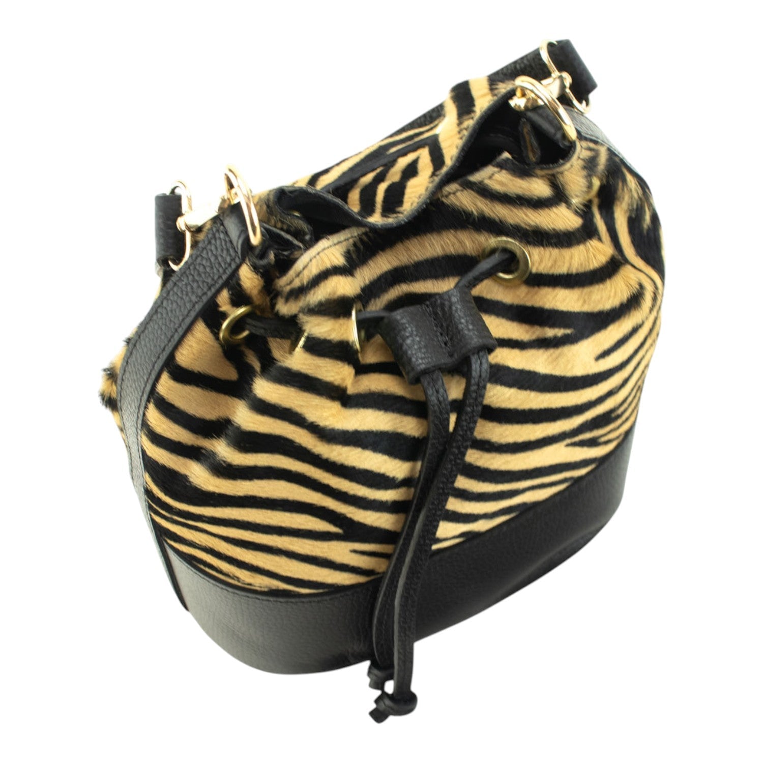 Bolso bombonera en Piel Pregato Ayra Tigre - KimondoShop