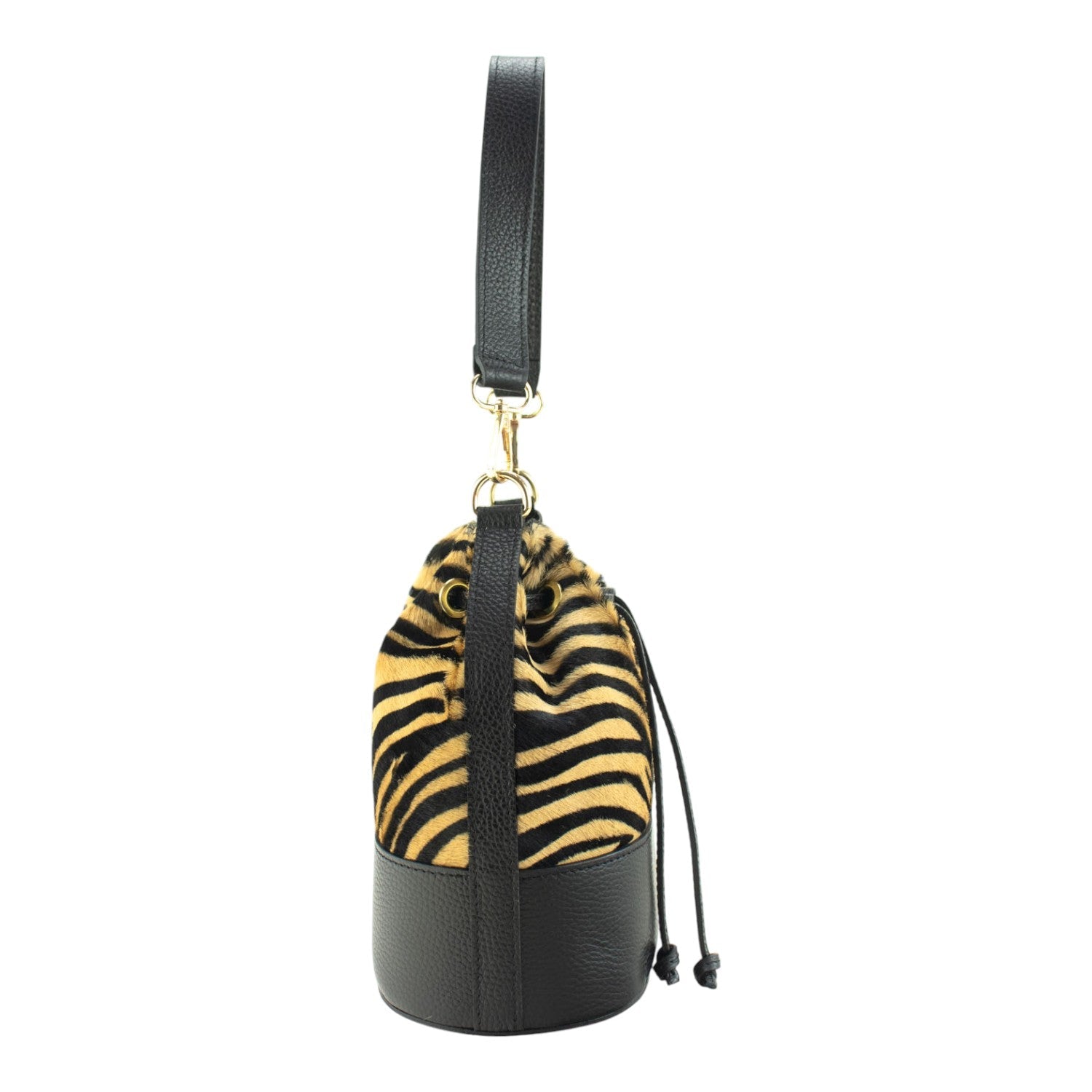 Bolso bombonera en Piel Pregato Ayra Tigre - KimondoShop