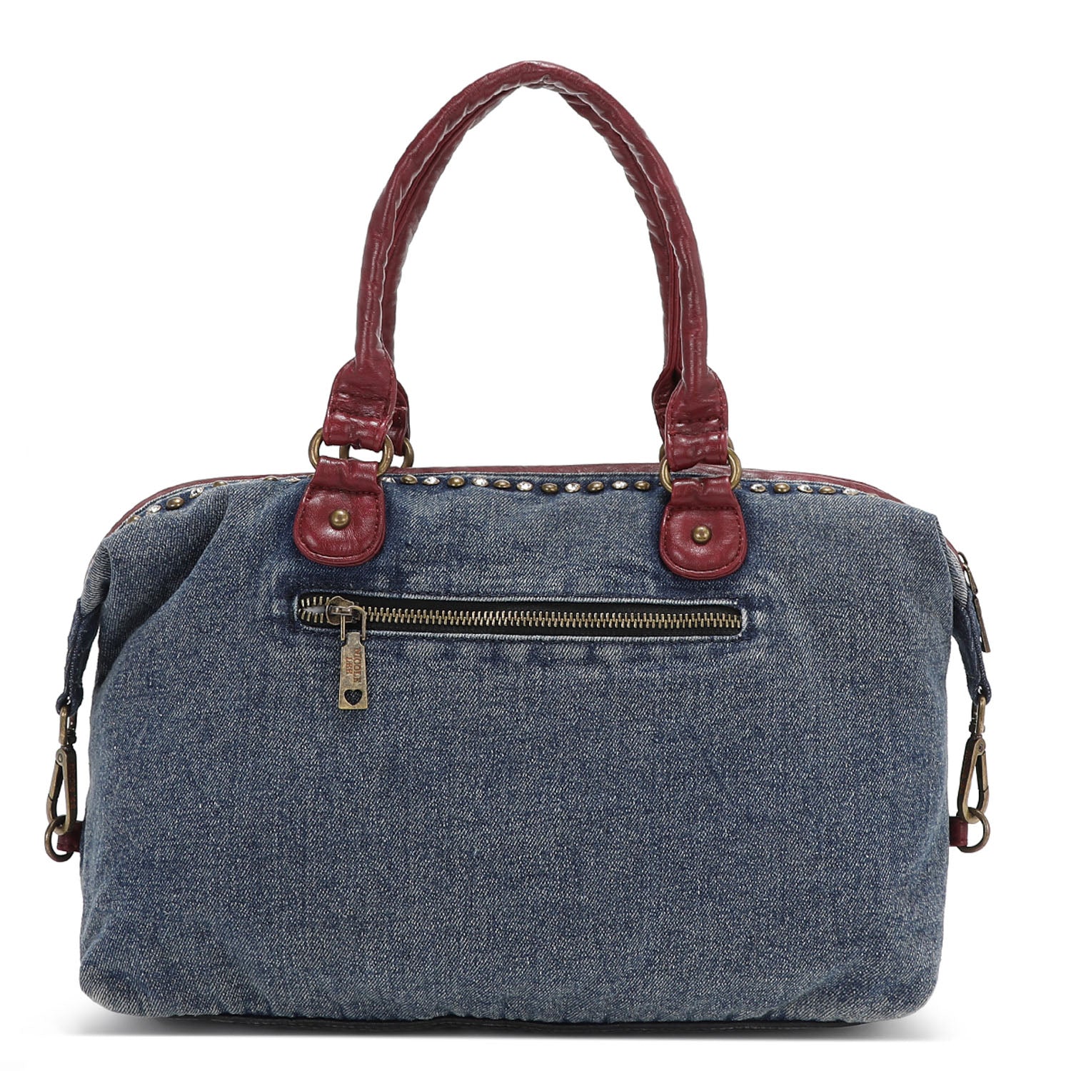 Bolso bowling denim tachuelas Nicole Lee Hollywood Drive - KimondoShop