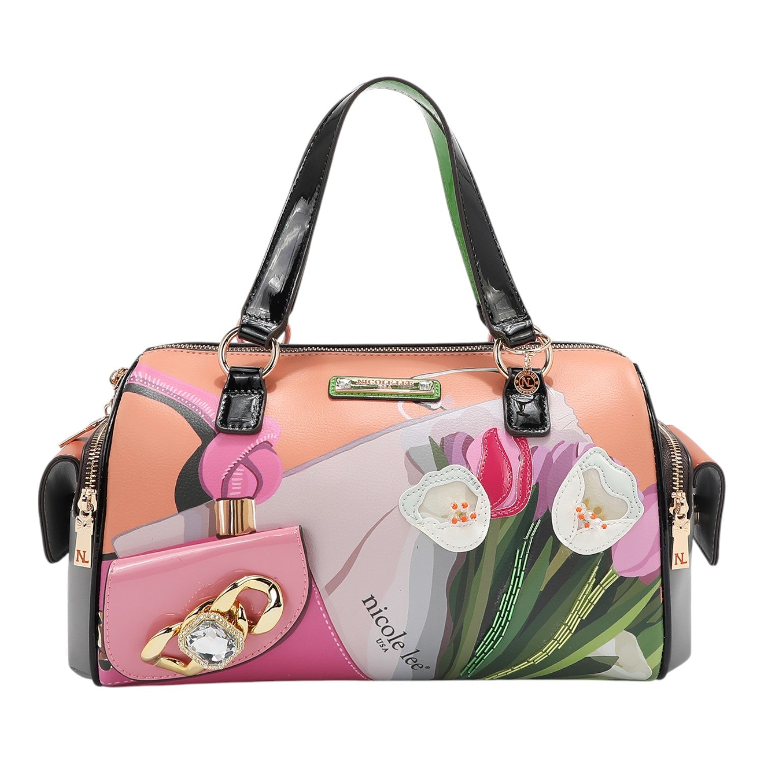 Bolso bowling Nicole Lee Violet Blossom - KimondoShop