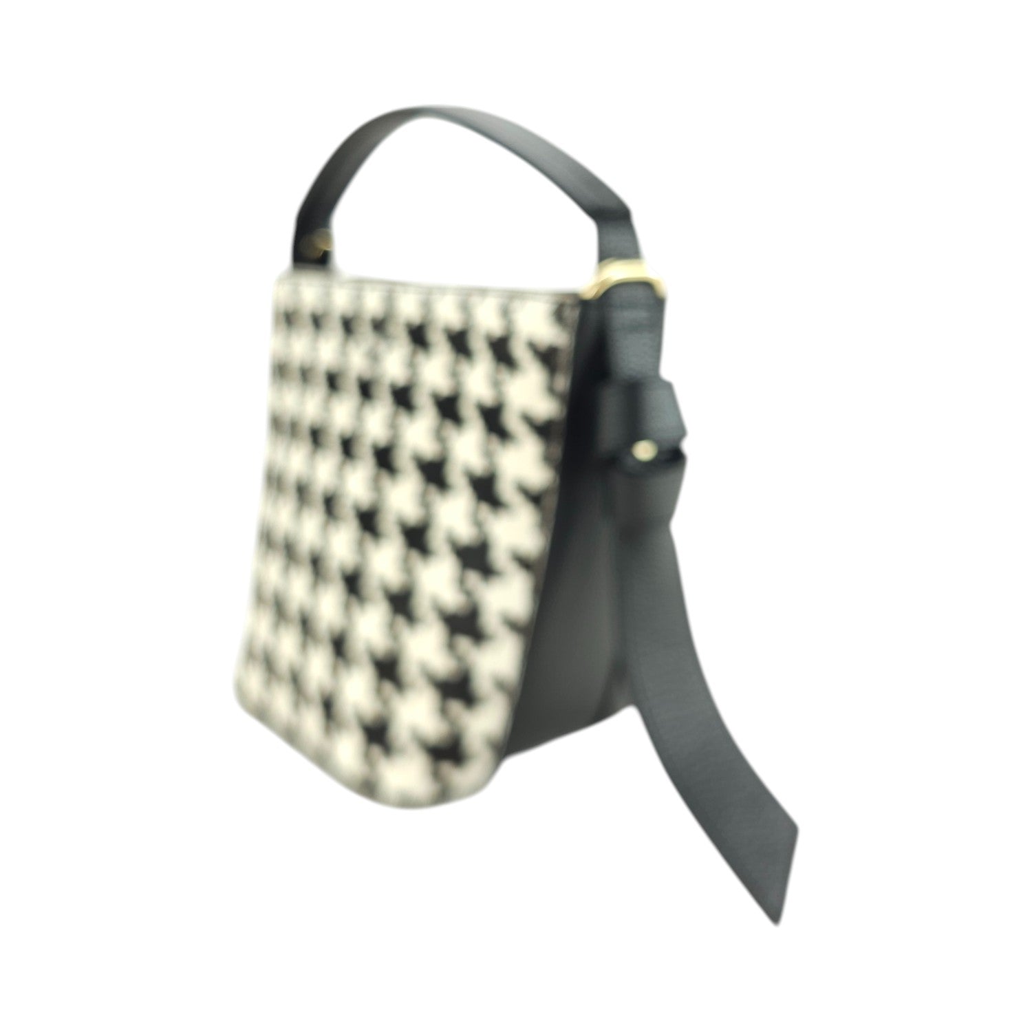 Bolso bucket en Piel Pregato Alessia Premium Pata de Gallo - KimondoShop