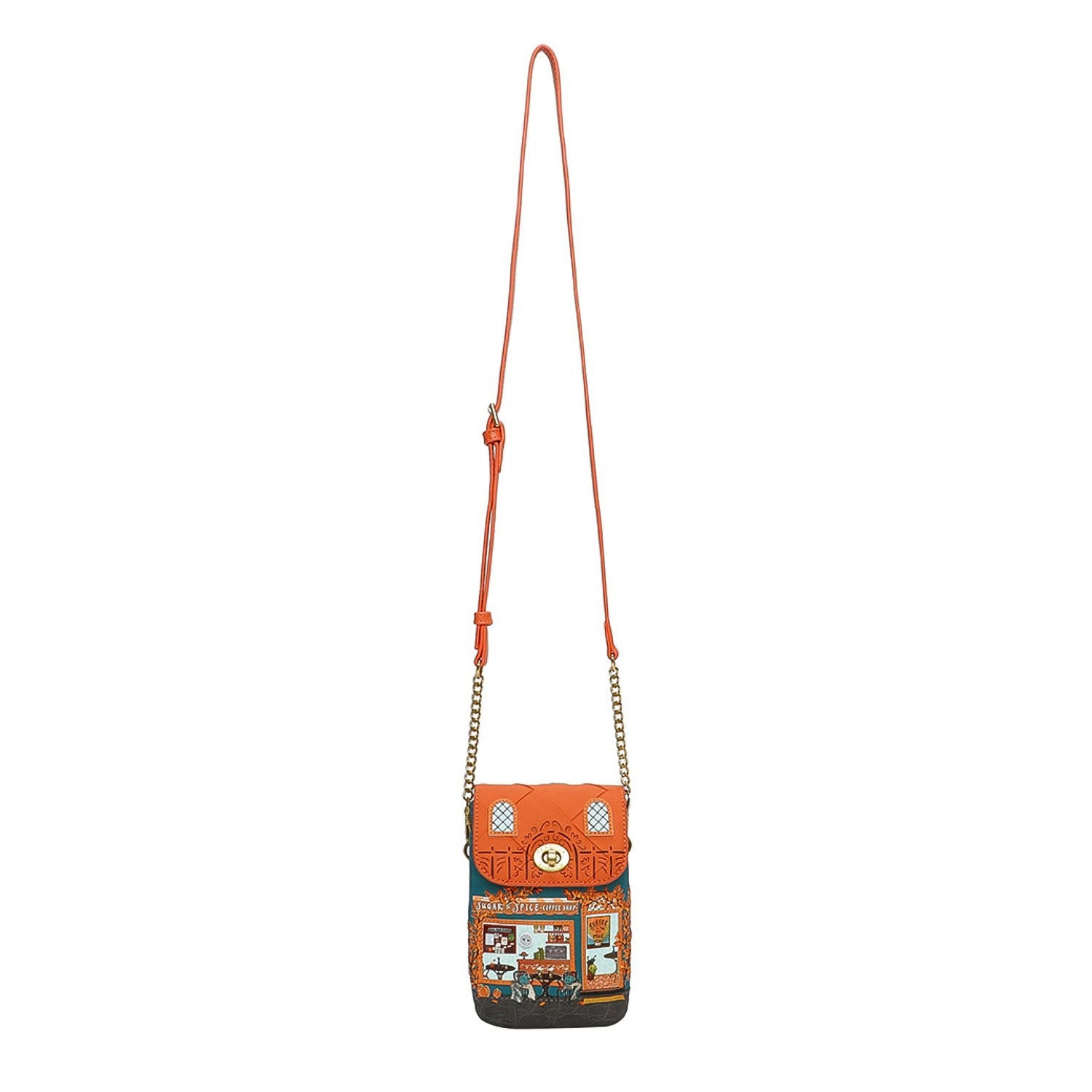 Bolso Clutch para teléfono Vendula Sugar and Spice Coffee Shop - KimondoShop