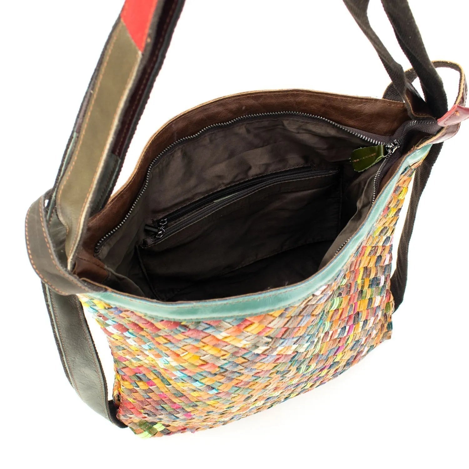 Bolso convertible de Piel Pregato Mosaic - KimondoShop