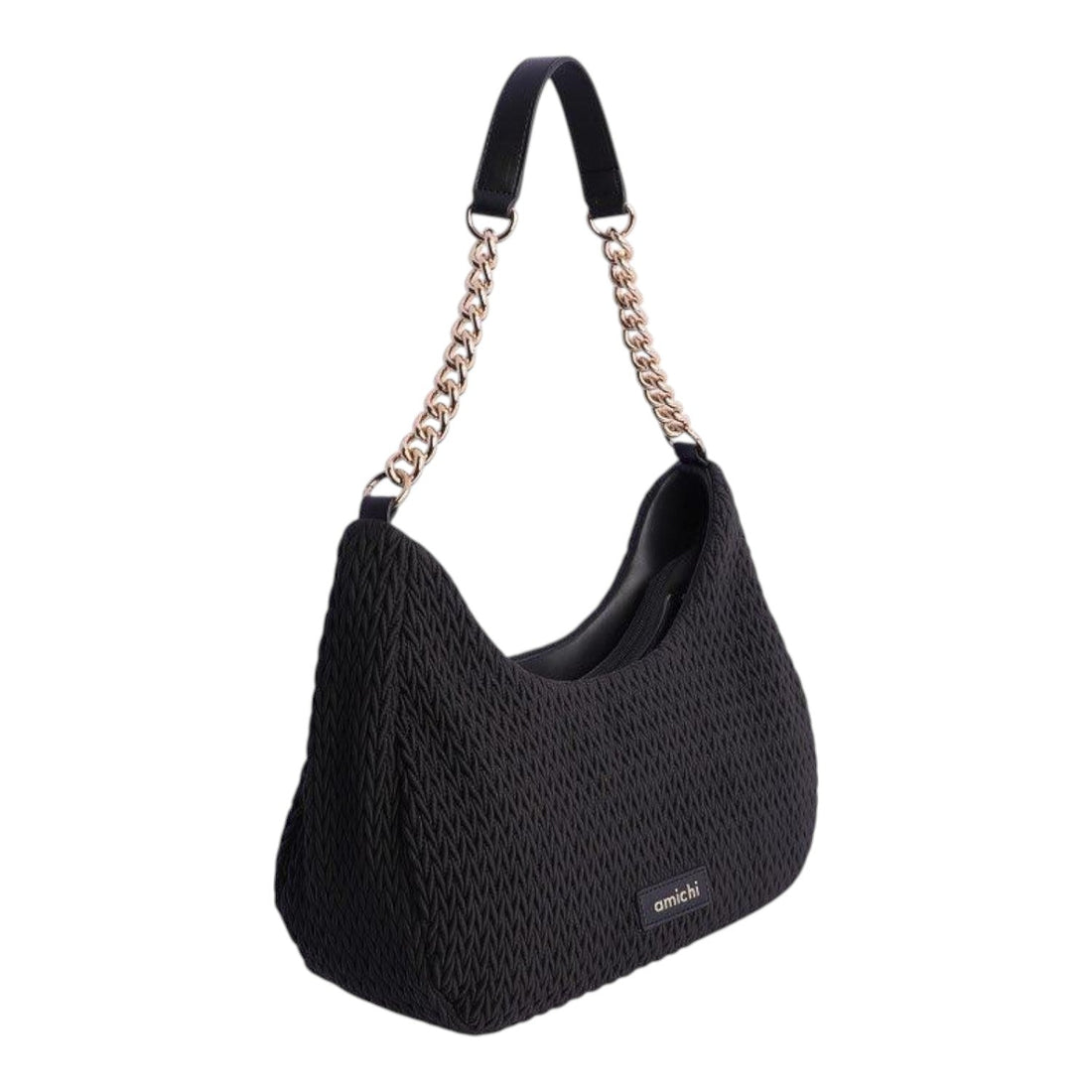Bolso de hombro Amichi Luxe Negro - KimondoShop