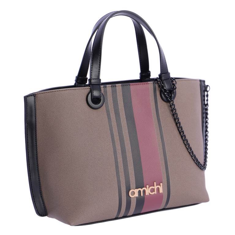 Bolso de mano Amichi Londres Taupe - KimondoShop