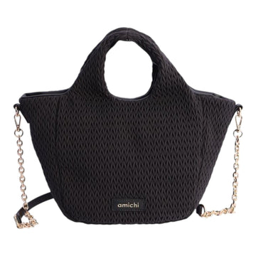 Bolso de mano Amichi Luxe Negro - KimondoShop