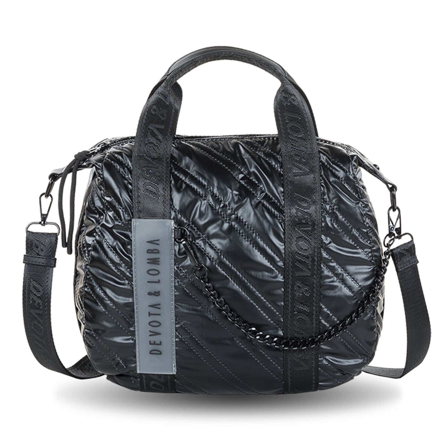 Bolso de mano Devota & Lomba Matt Negro - KimondoShop