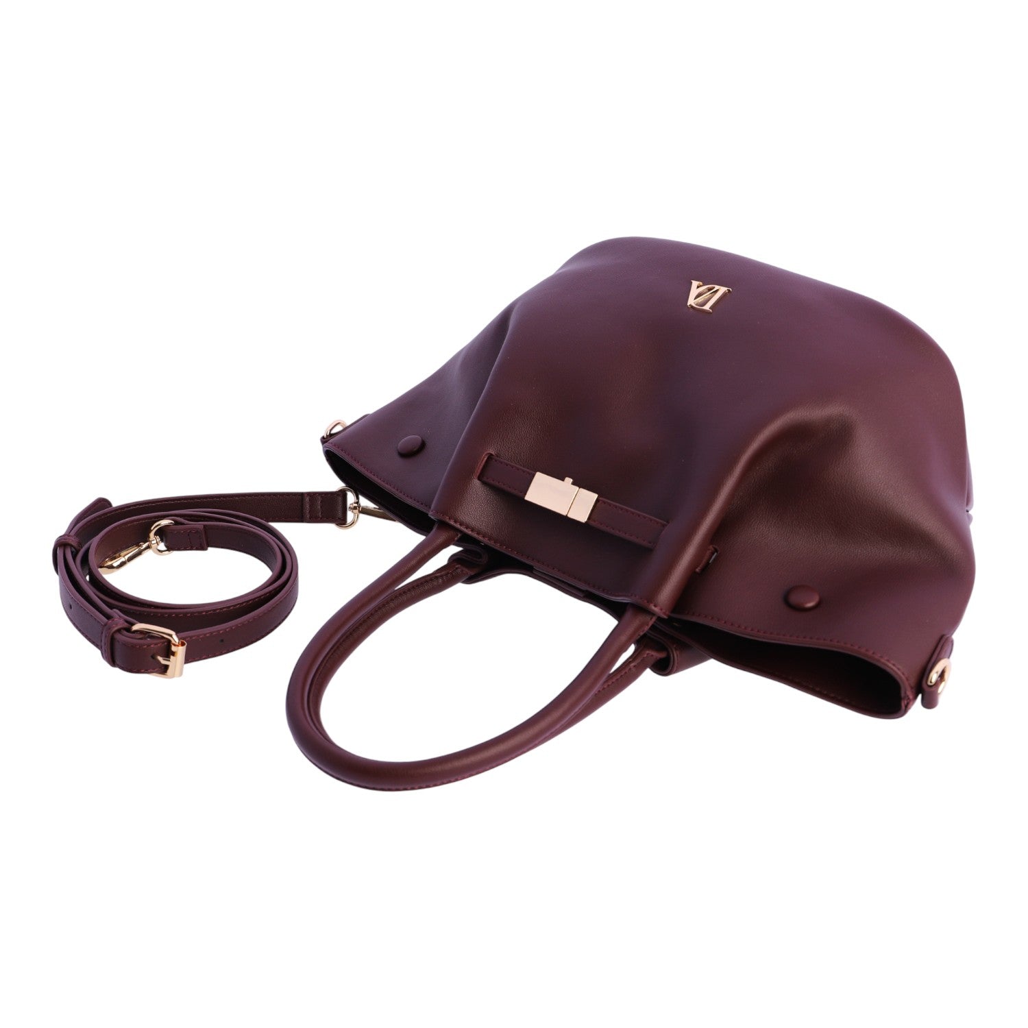 Bolso de mano Don Algodon Horizonte Burdeos - KimondoShop