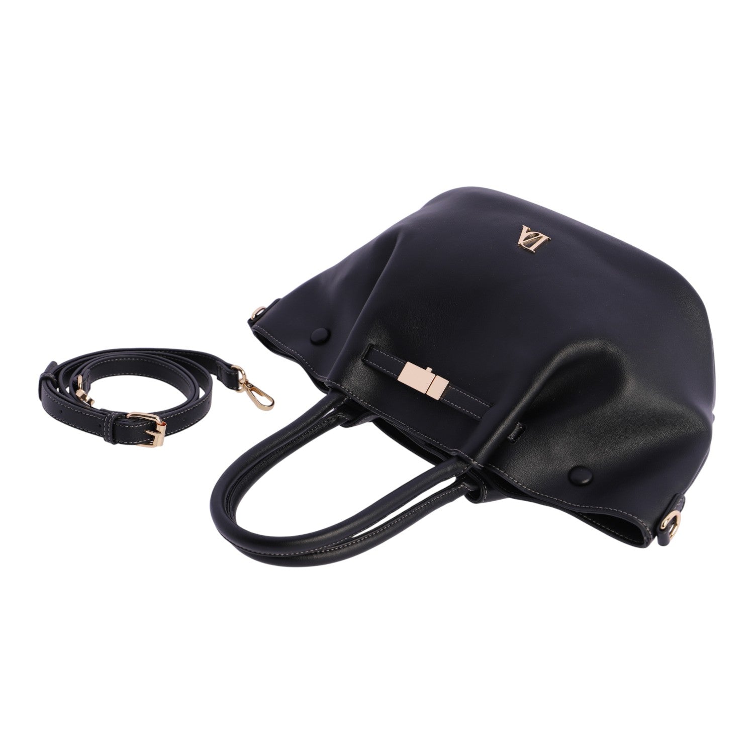 Bolso de mano Don Algodon Horizonte Negro - KimondoShop
