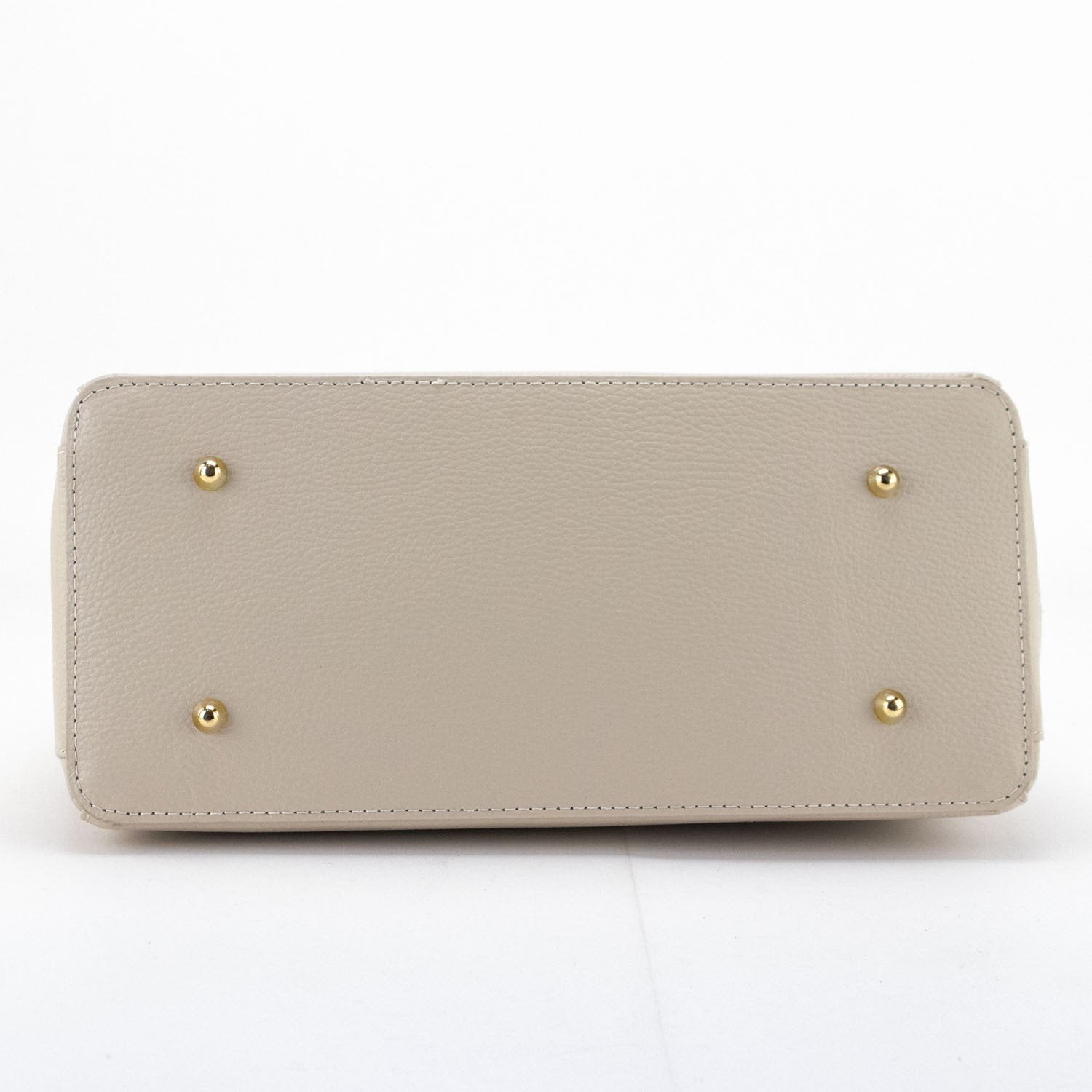 Bolso de mano en Piel Pregato Classic Beige - KimondoShop