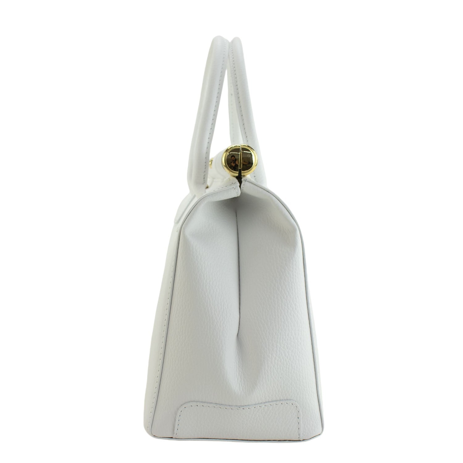 Bolso de mano en Piel Pregato Classic Blanco - KimondoShop