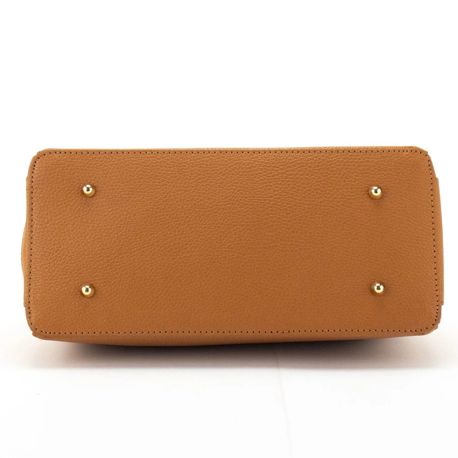 Bolso de mano en Piel Pregato Classic Camel - KimondoShop