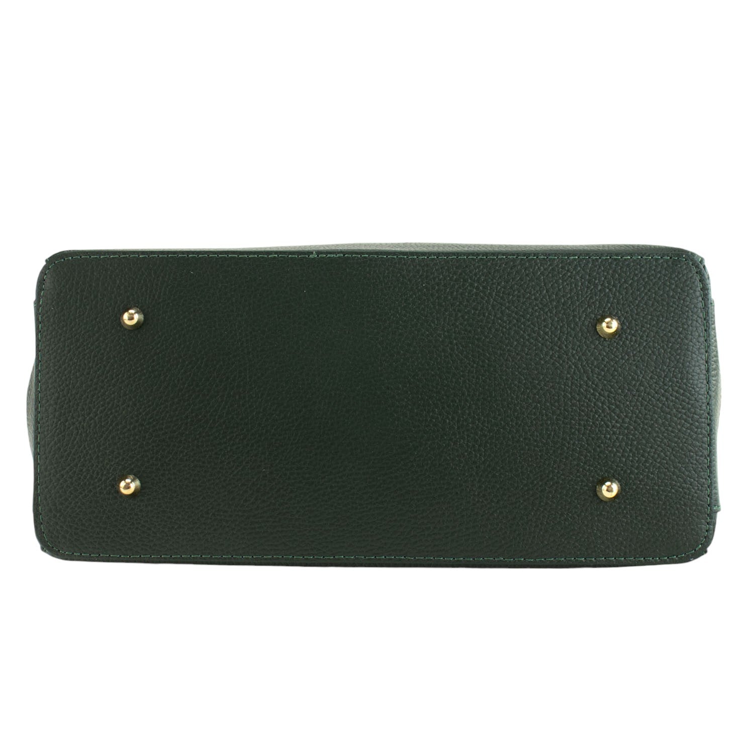 Bolso de mano en Piel Pregato Classic Verde oliva oscuro - KimondoShop