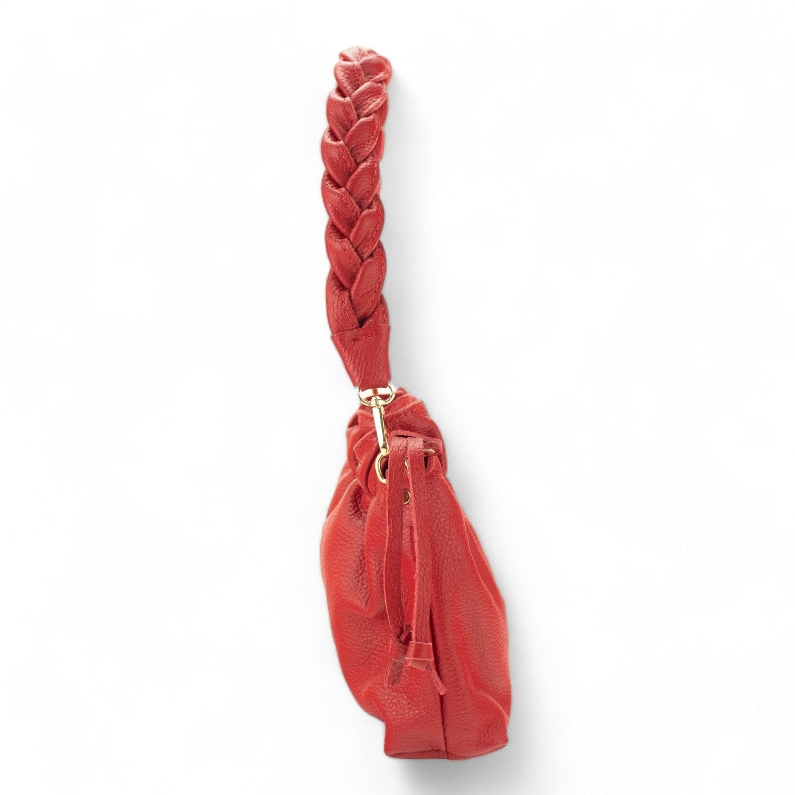 Bolso de mano en Piel Pregato Fiore Rojo - KimondoShop