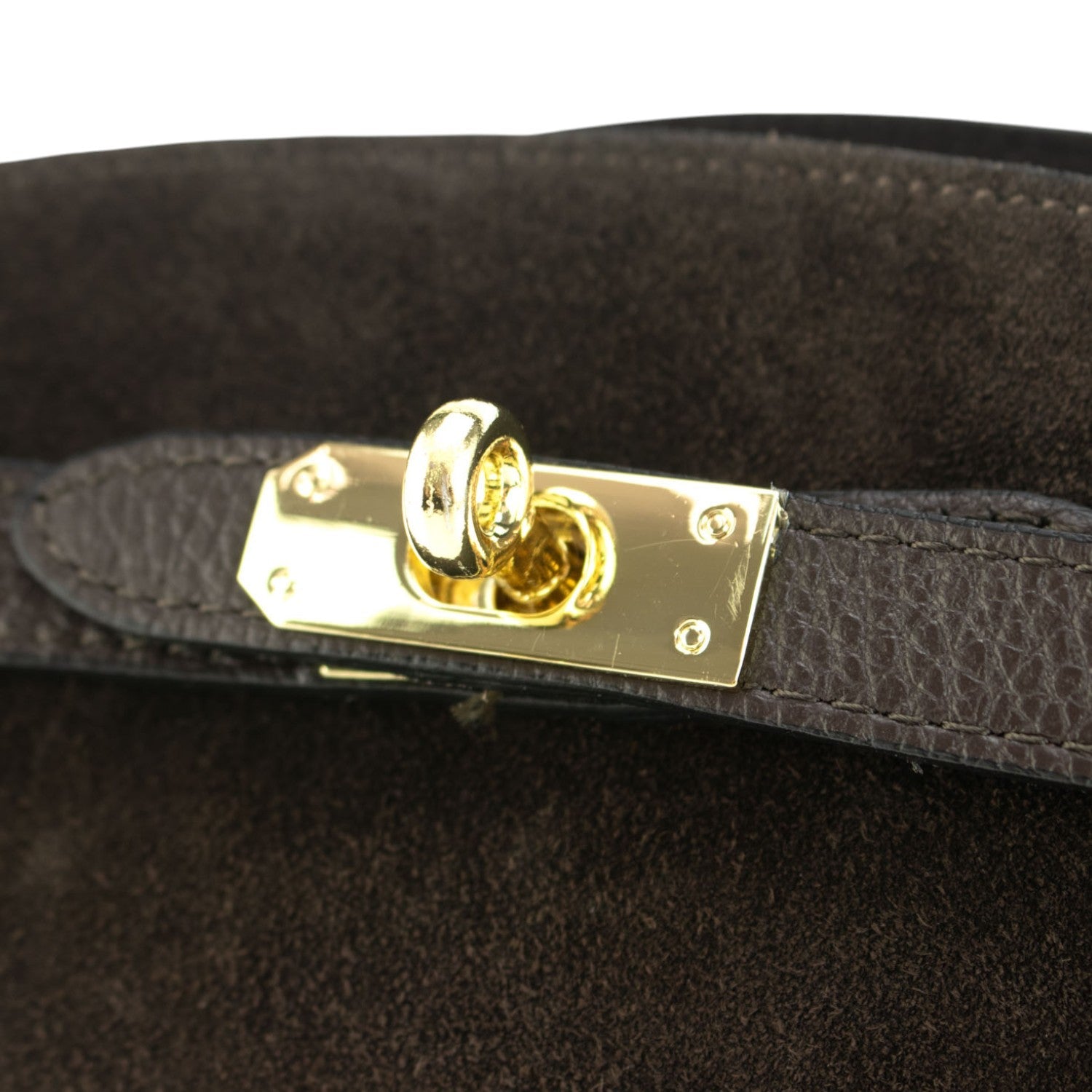 Bolso de mano en piel Pregato Nuit Ante Chocolate - KimondoShop