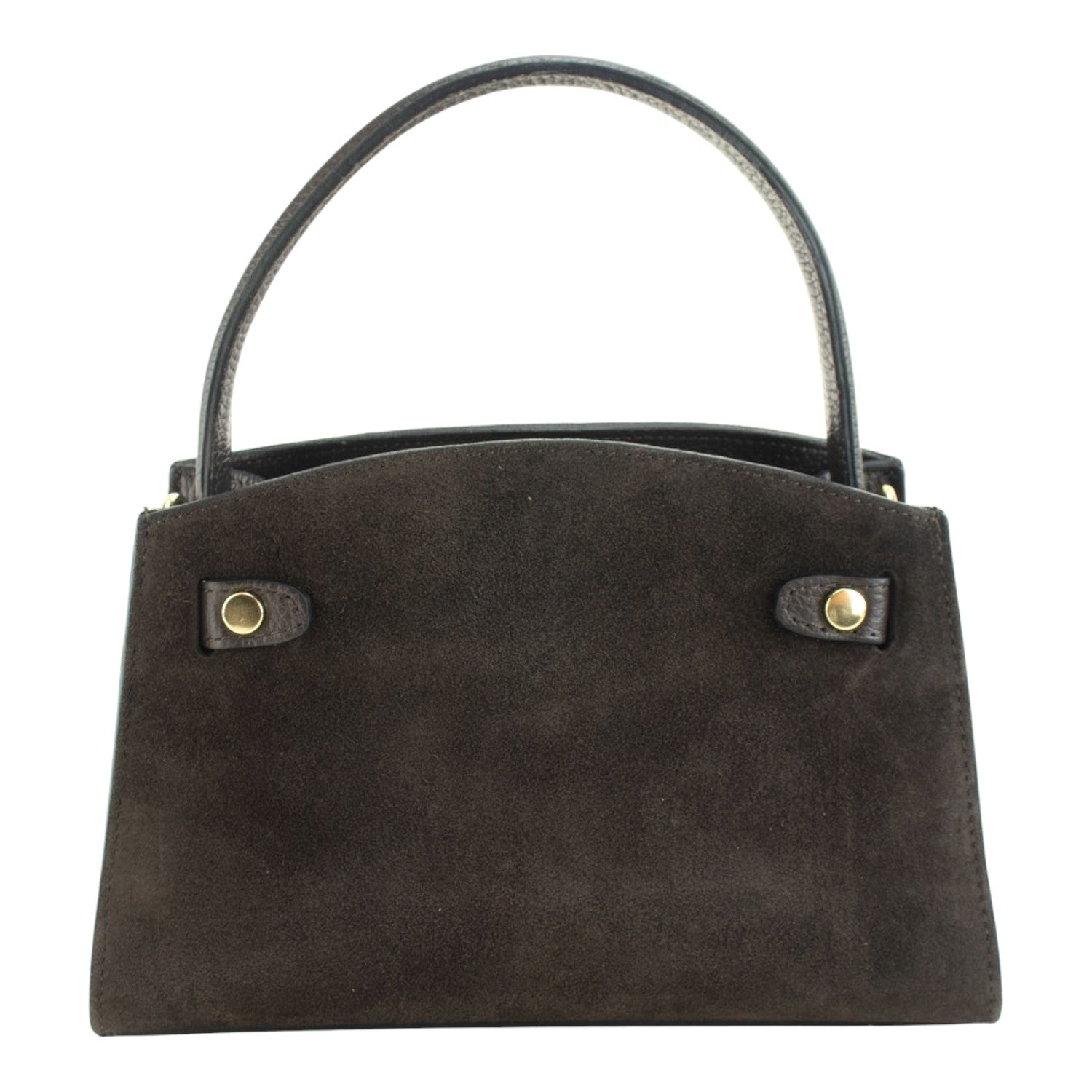 Bolso de mano en piel Pregato Nuit Ante Chocolate - KimondoShop