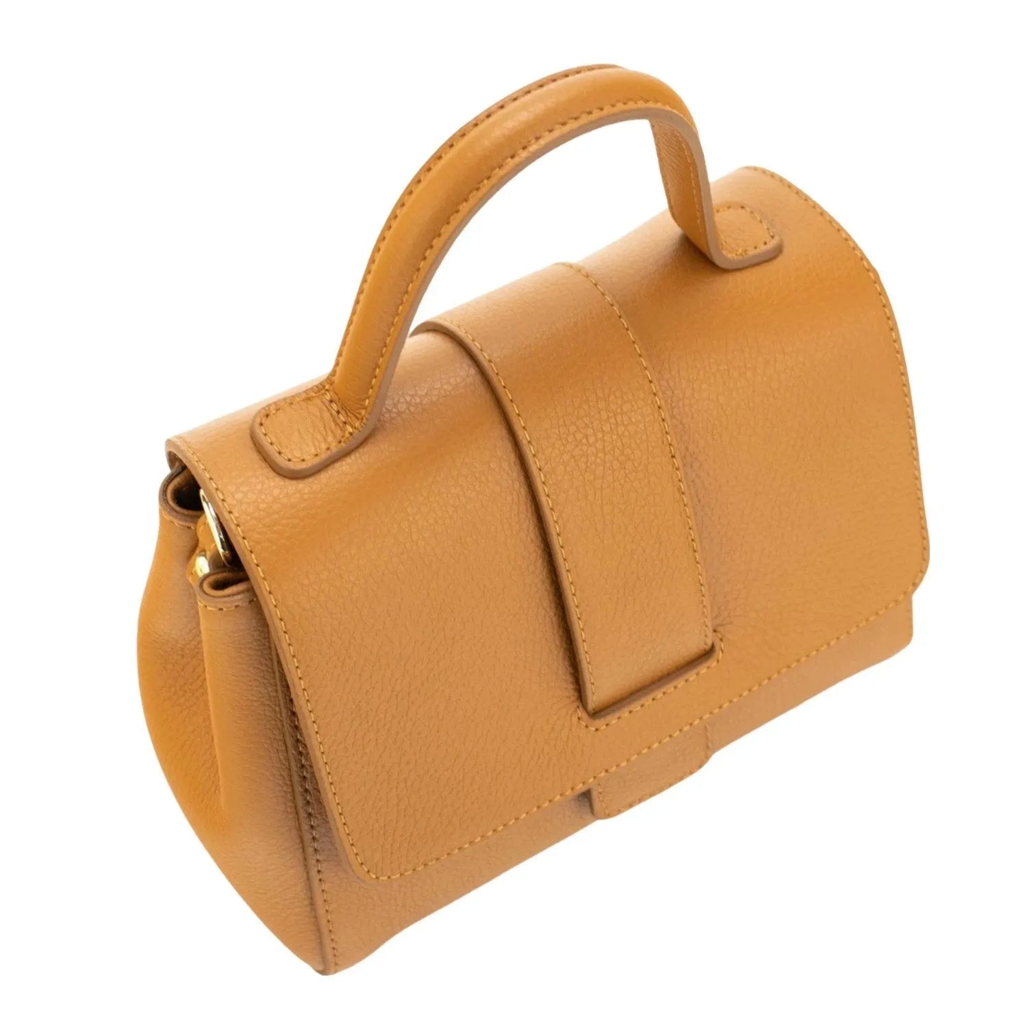 Bolso de Piel Pregato Allegria Camel - KimondoShop