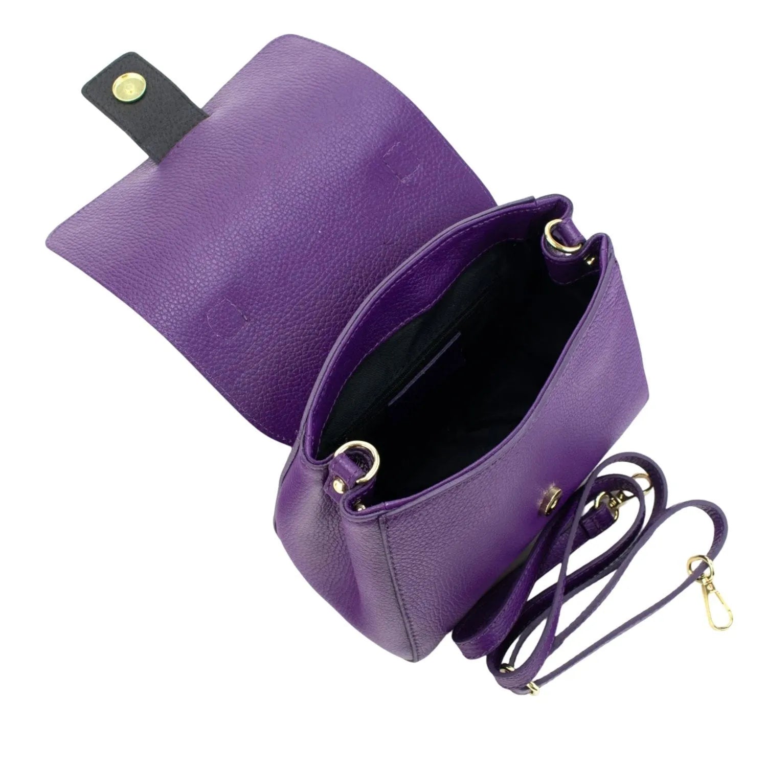 Bolso de Piel Pregato Allegria Lila - KimondoShop