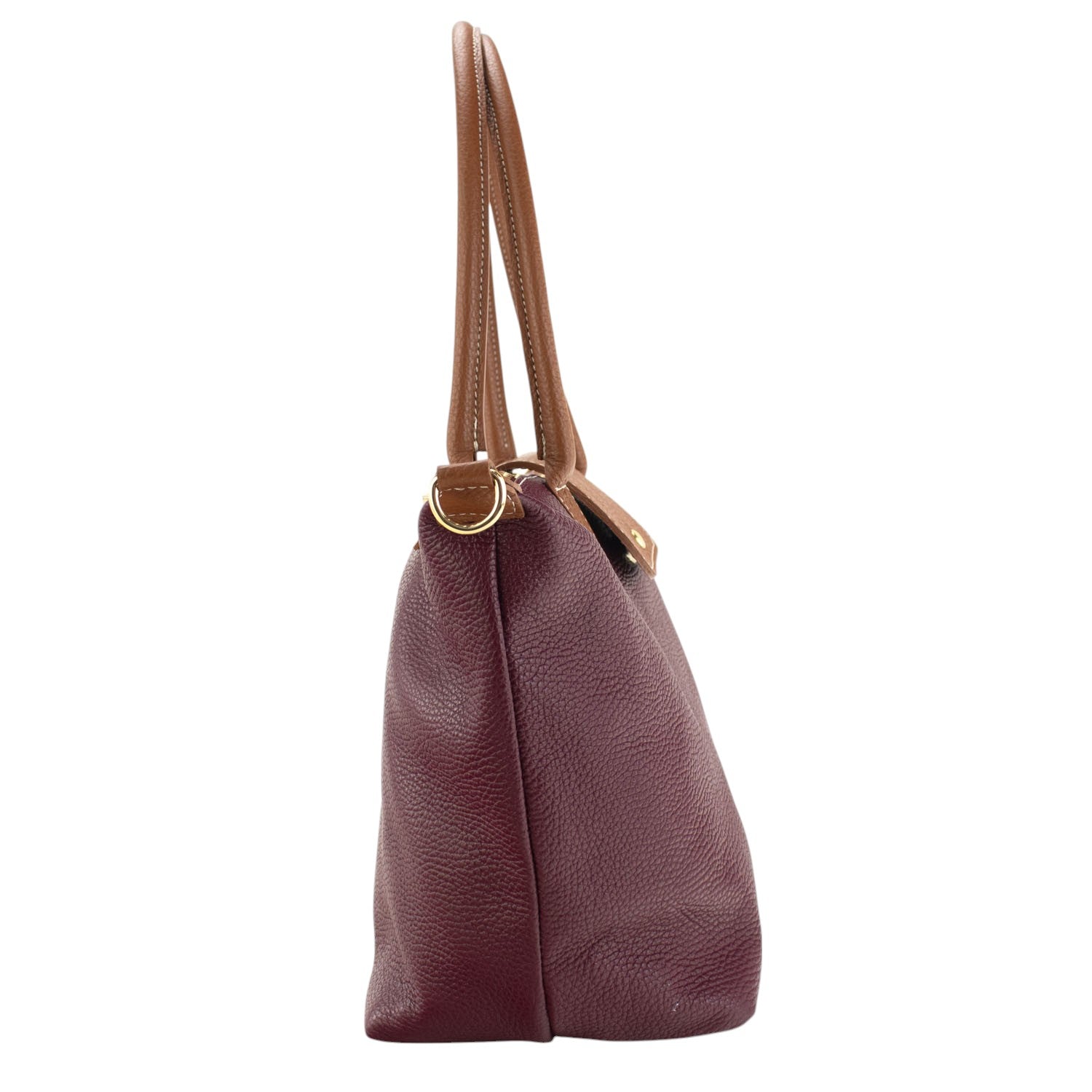 Bolso de Piel Pregato Allure Burdeos - KimondoShop