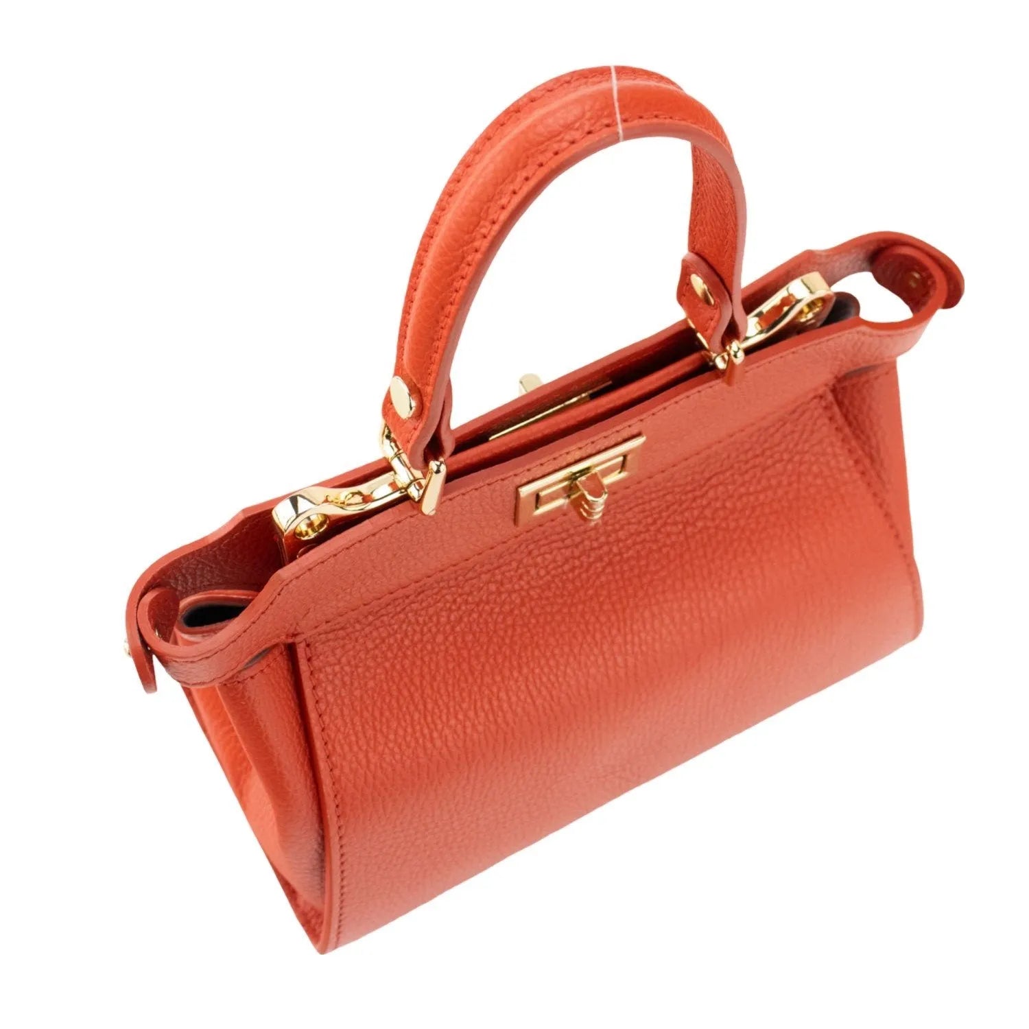 Bolso de Piel Pregato Delta Naranja - KimondoShop