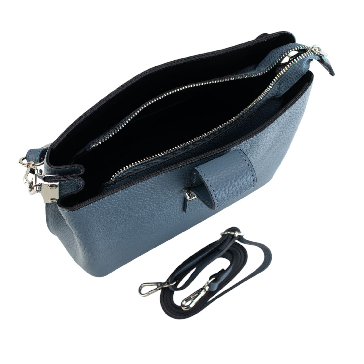 Bolso de Piel Pregato Eterea Azul jeans - KimondoShop