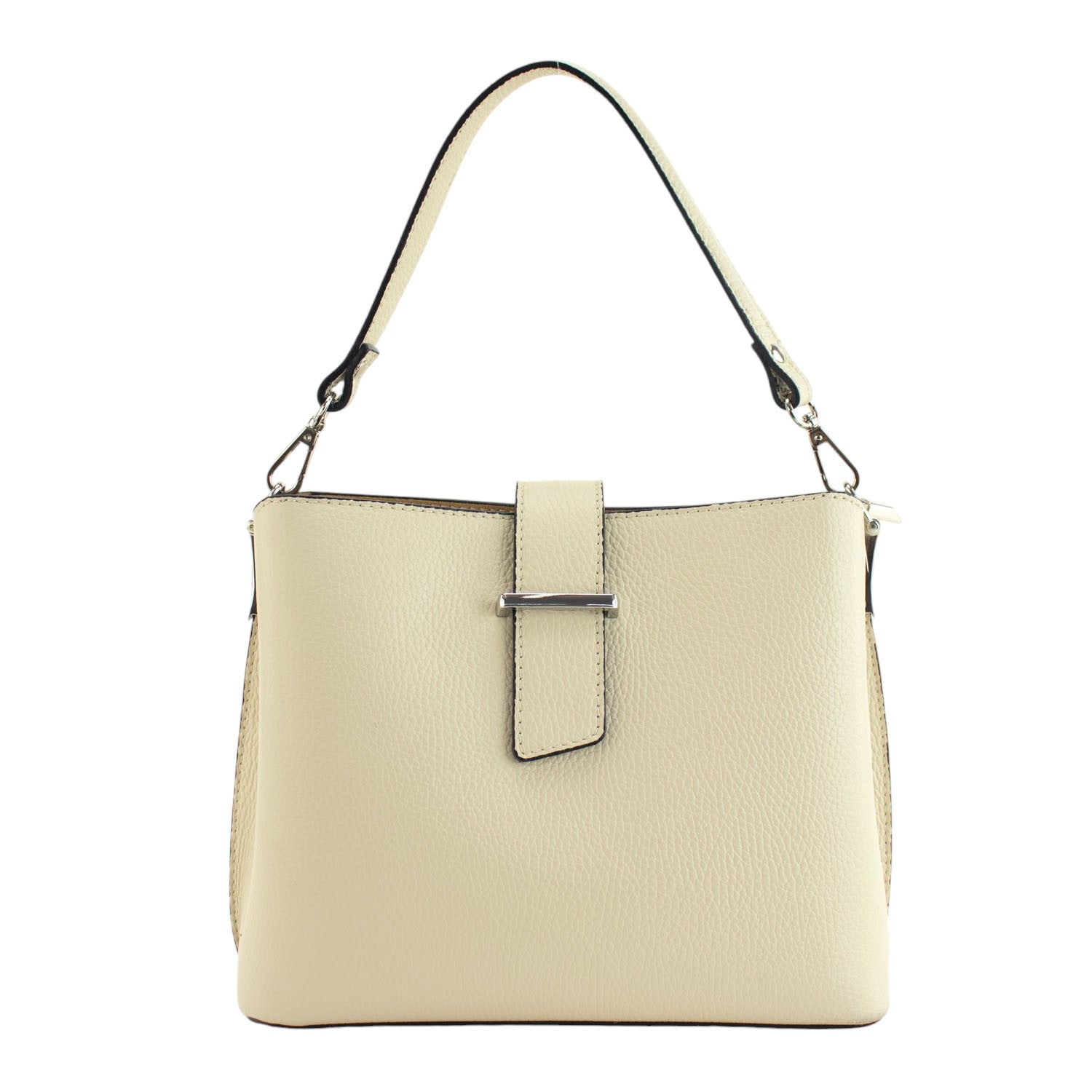 Bolso de Piel Pregato Eterea Beige - KimondoShop