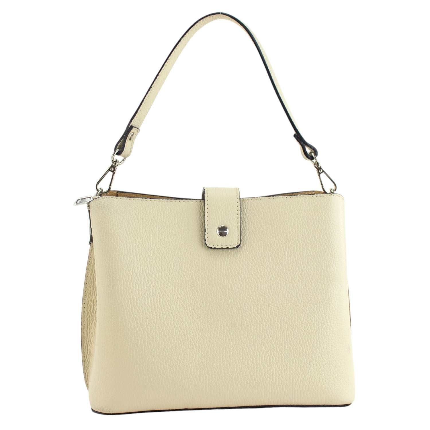 Bolso de Piel Pregato Eterea Beige - KimondoShop