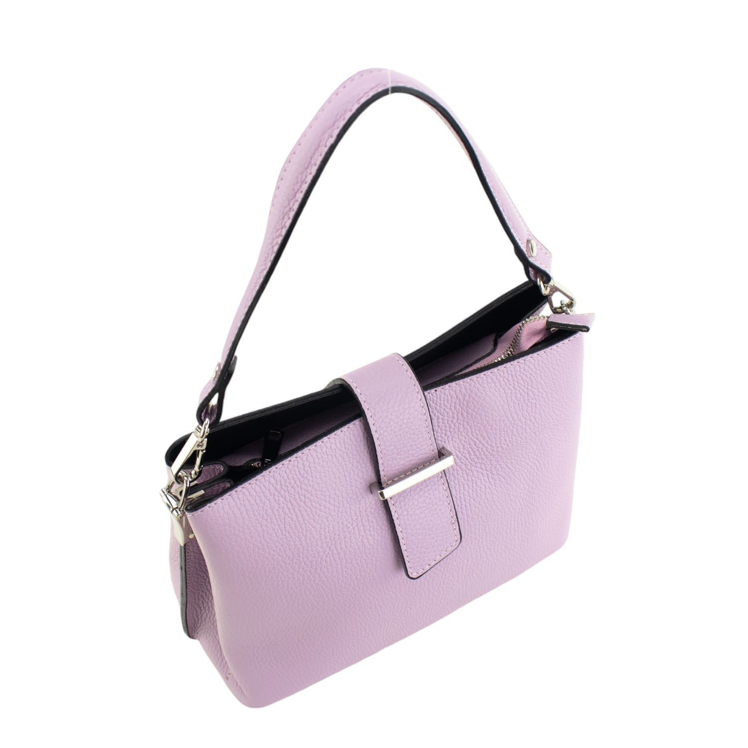 Bolso de Piel Pregato Eterea Malva - KimondoShop