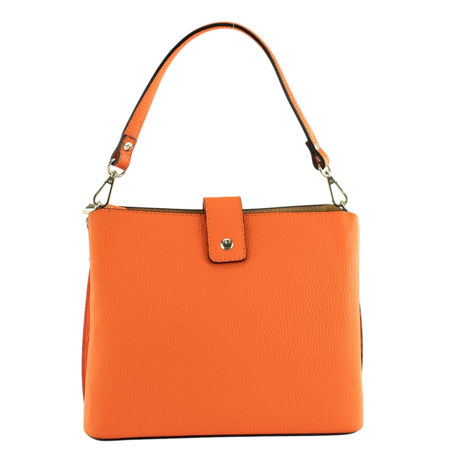 Bolso de Piel Pregato Eterea Naranja - KimondoShop