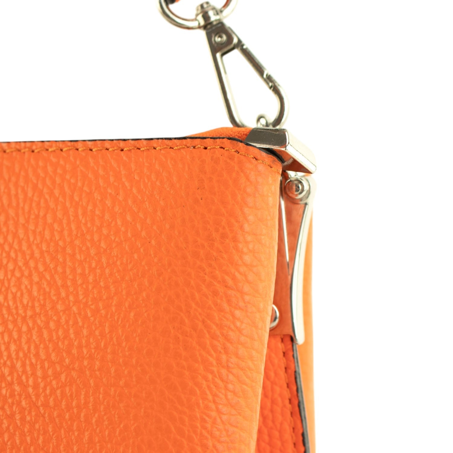 Bolso de Piel Pregato Eterea Naranja - KimondoShop