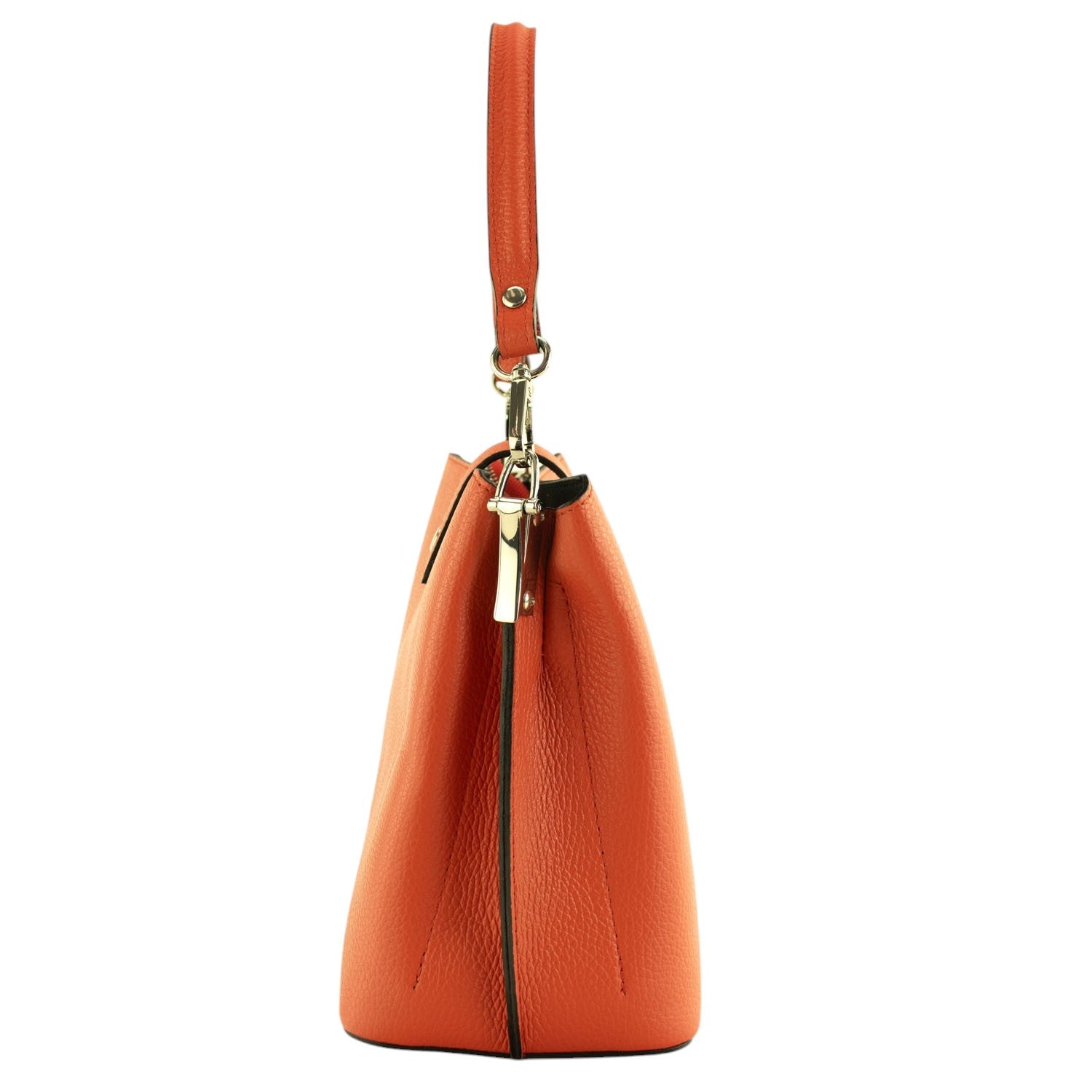 Bolso de Piel Pregato Eterea Naranja oscuro - KimondoShop