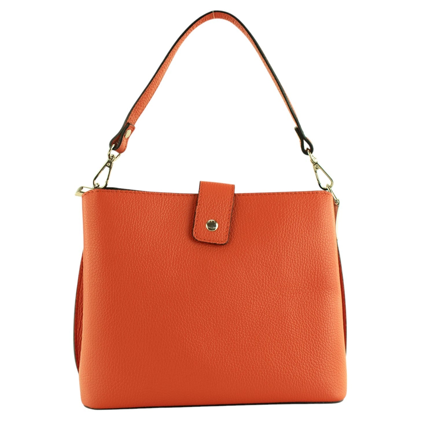 Bolso de Piel Pregato Eterea Naranja oscuro - KimondoShop