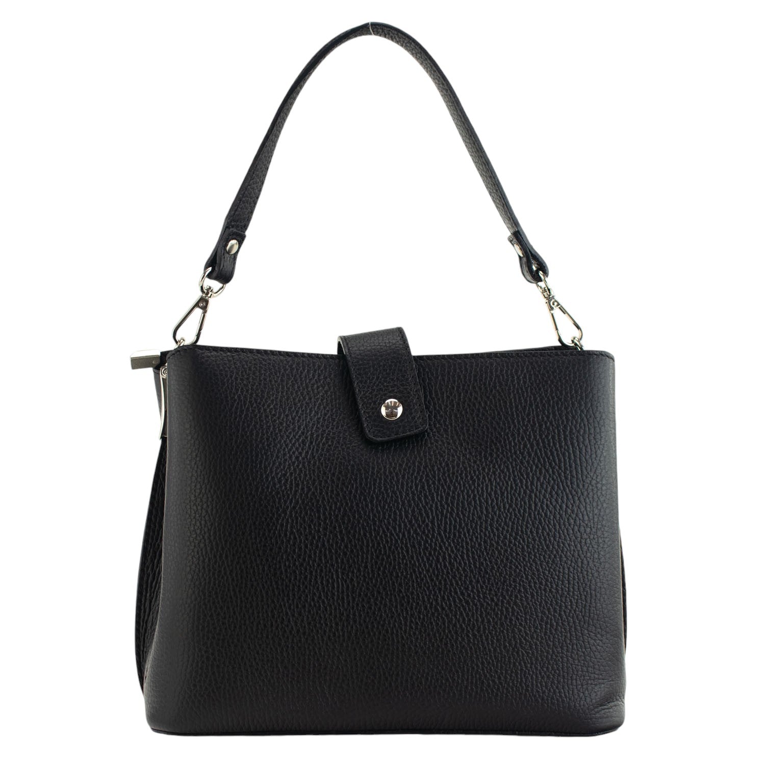 Bolso de Piel Pregato Eterea Negro - KimondoShop